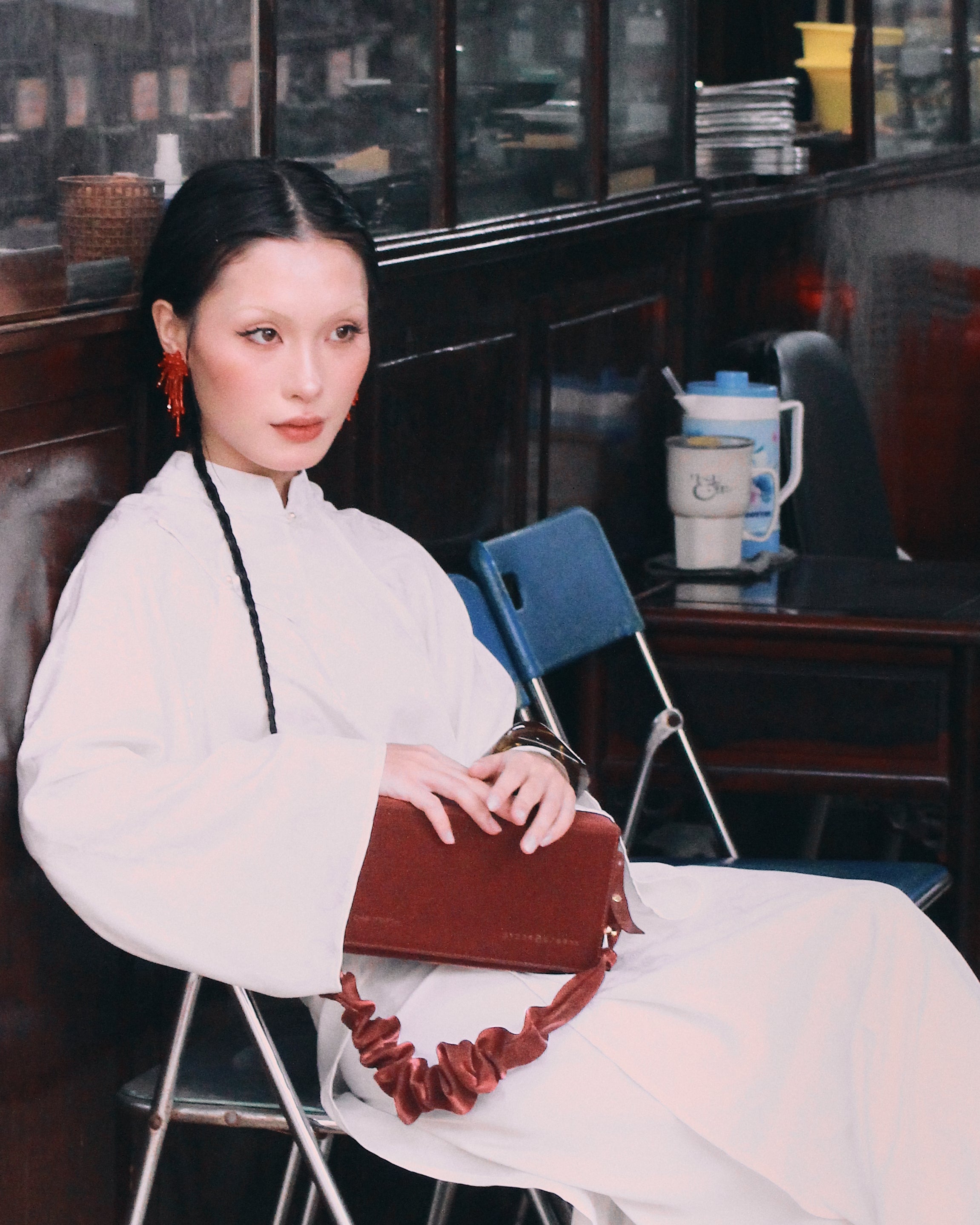 Túi xách KAMELEON màu Đỏ Nhung