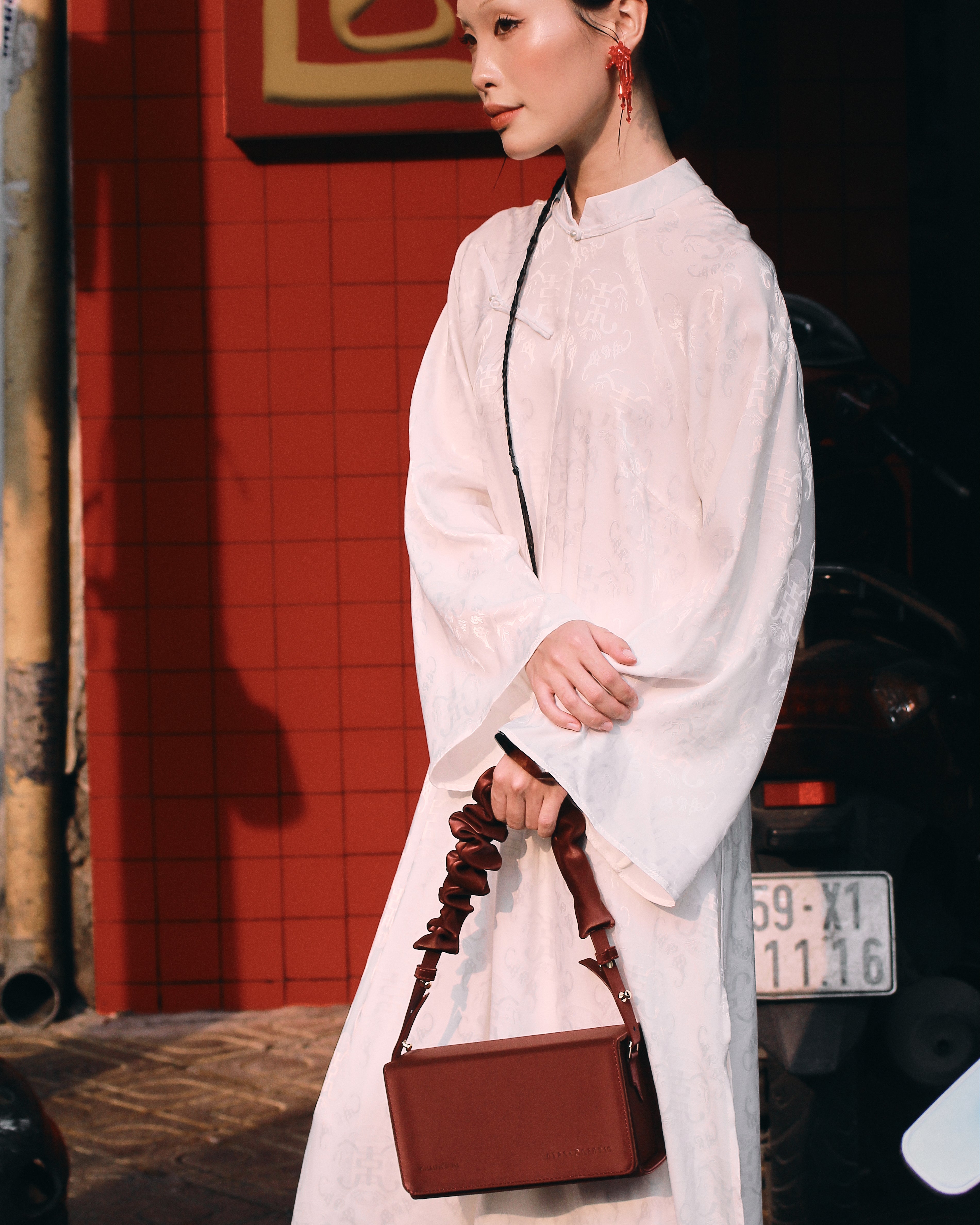 Túi xách KAMELEON màu Đỏ Nhung