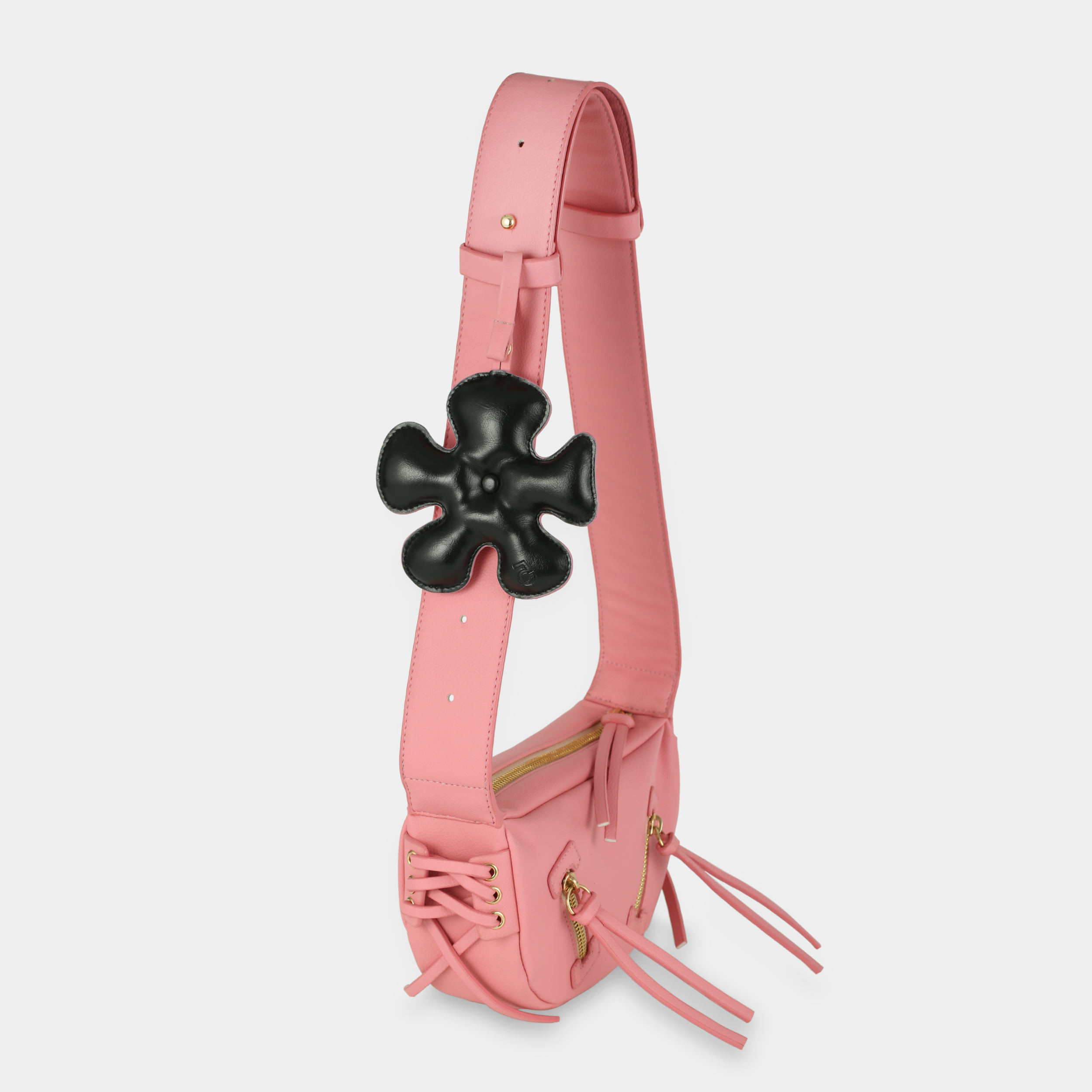 Phụ kiện Hoa cánh quạt màu hồng đen BLACK PINK CHAUTFIFTH