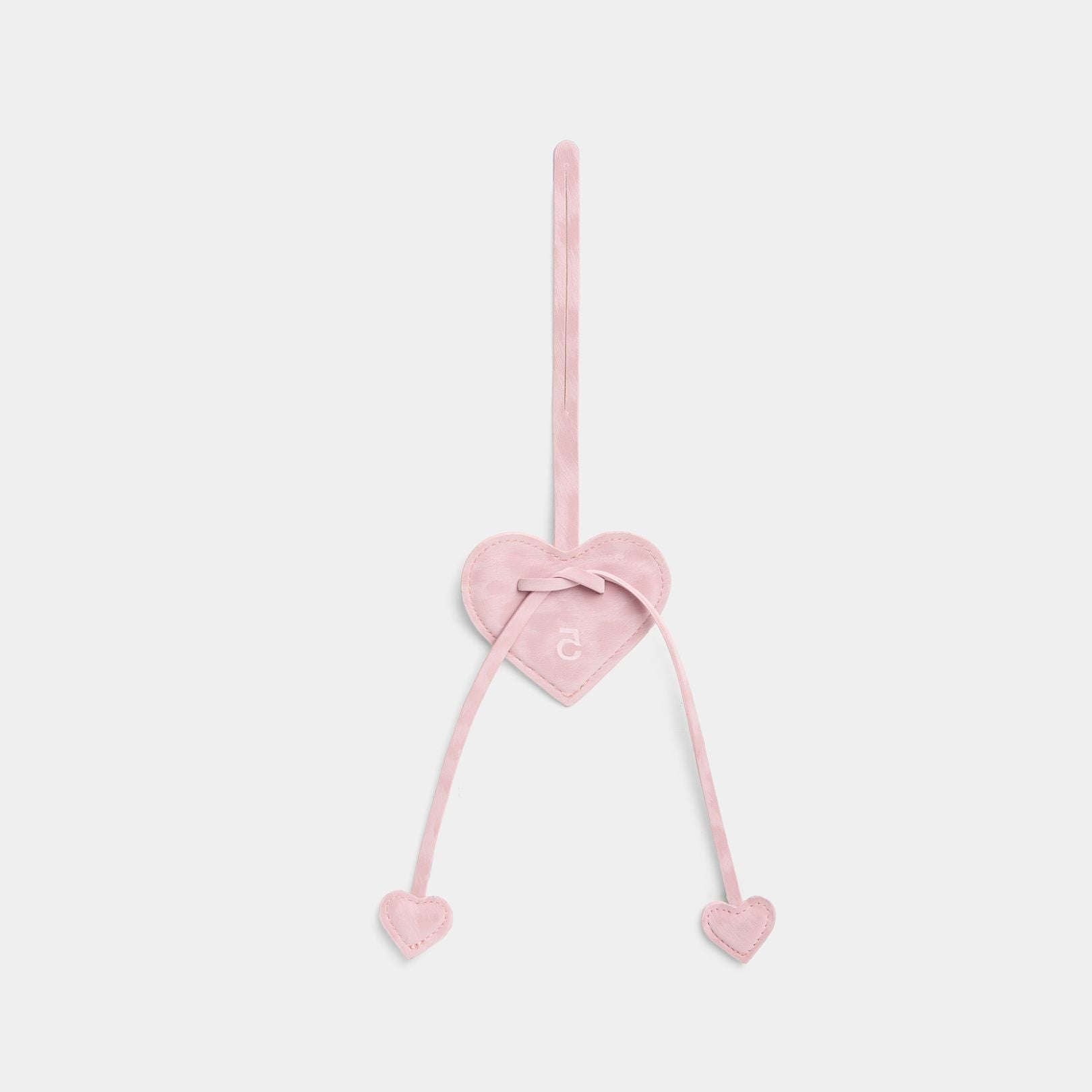 Accessory 3-Heart Charm in Pink Leopard