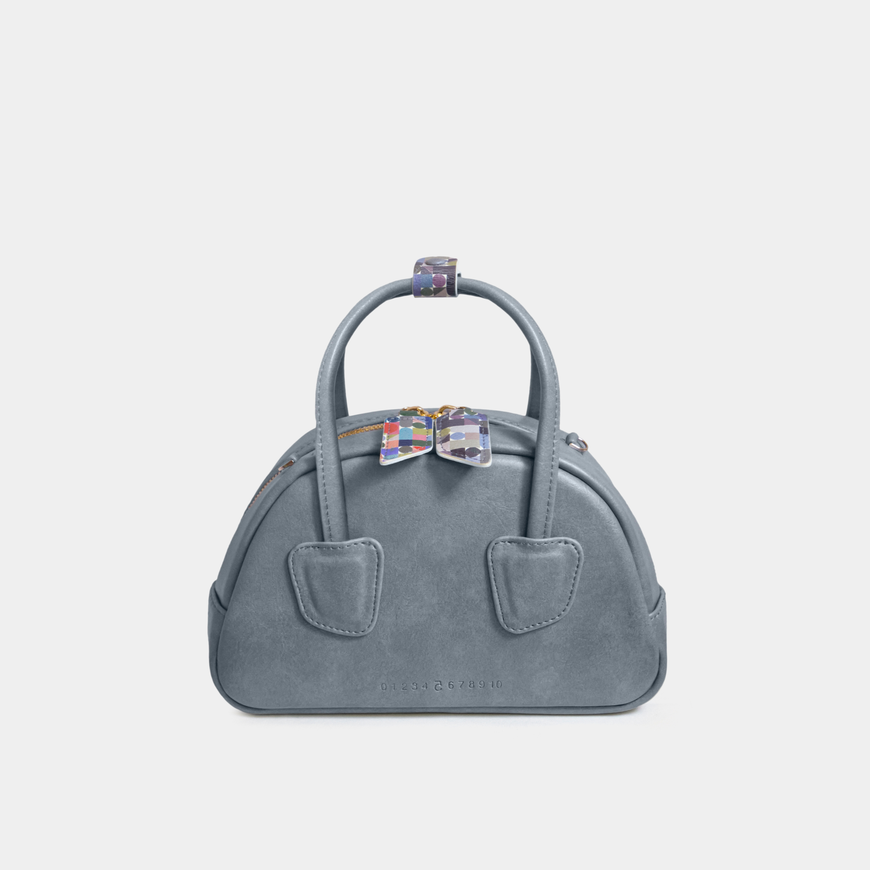 Bag TACOS Medium size (M) in Cement Blue - Art Edition