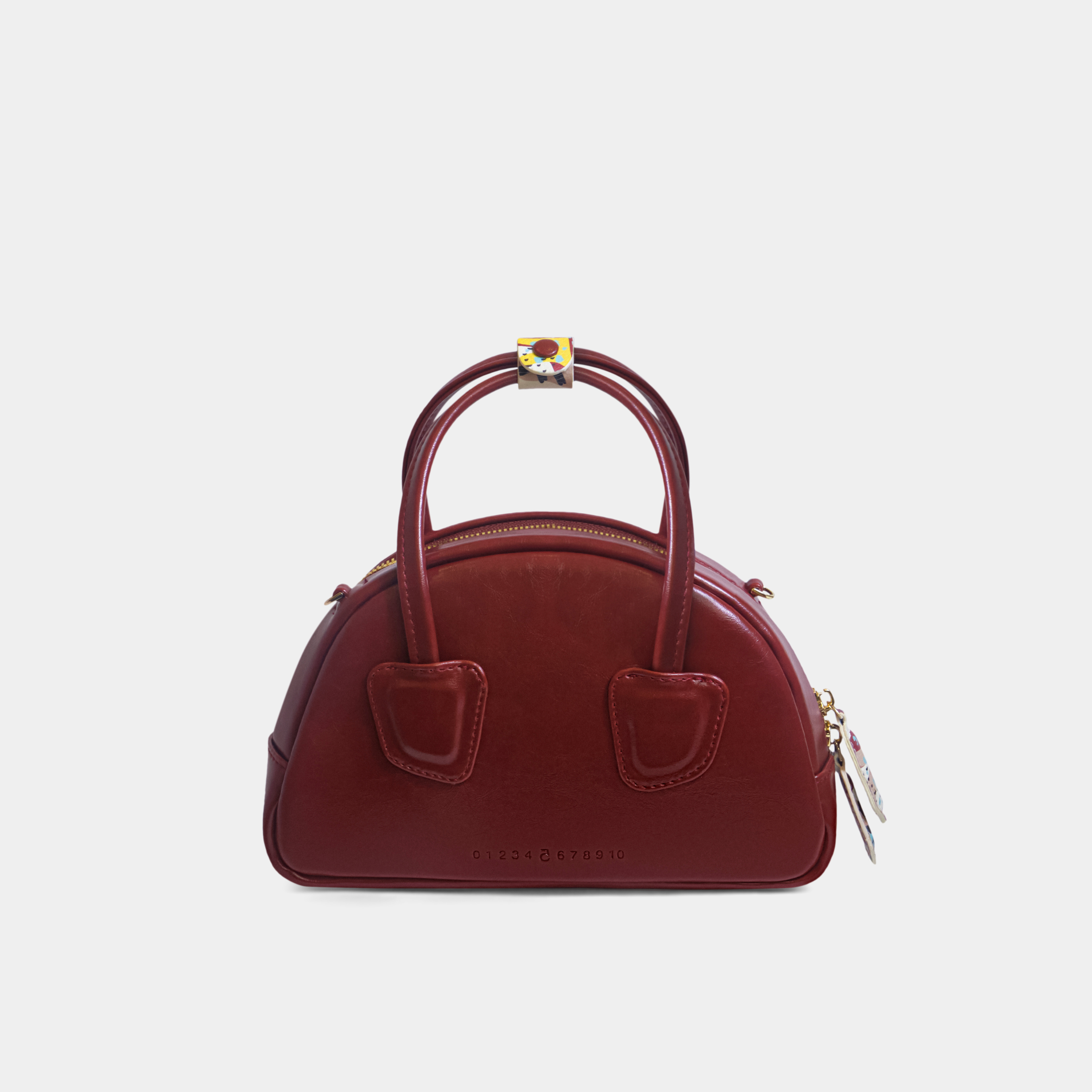 Bag TACOS Medium size (M) in Dark Red - Art Edition