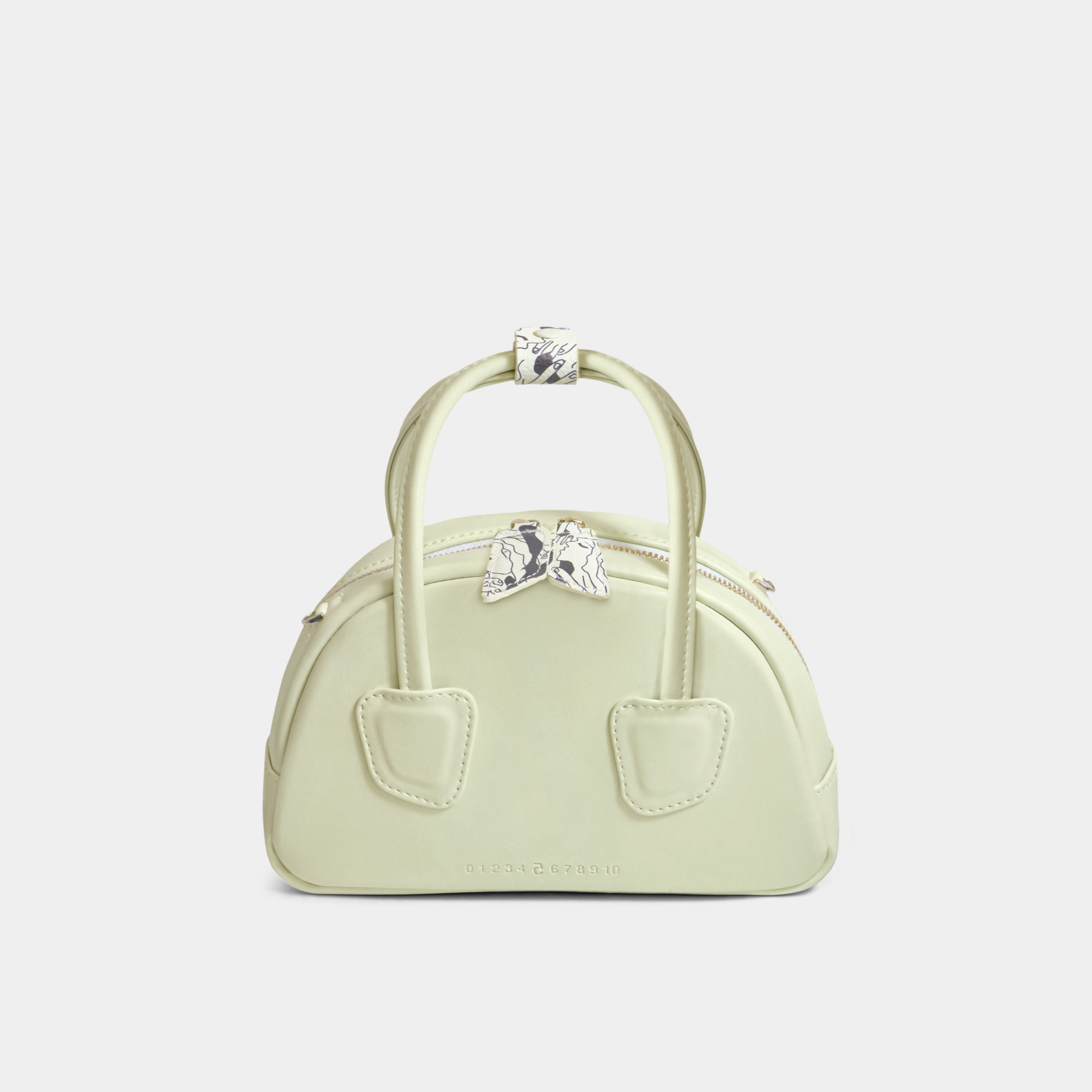 Bag TACOS Medium size (M) in White Cream - Art Edition