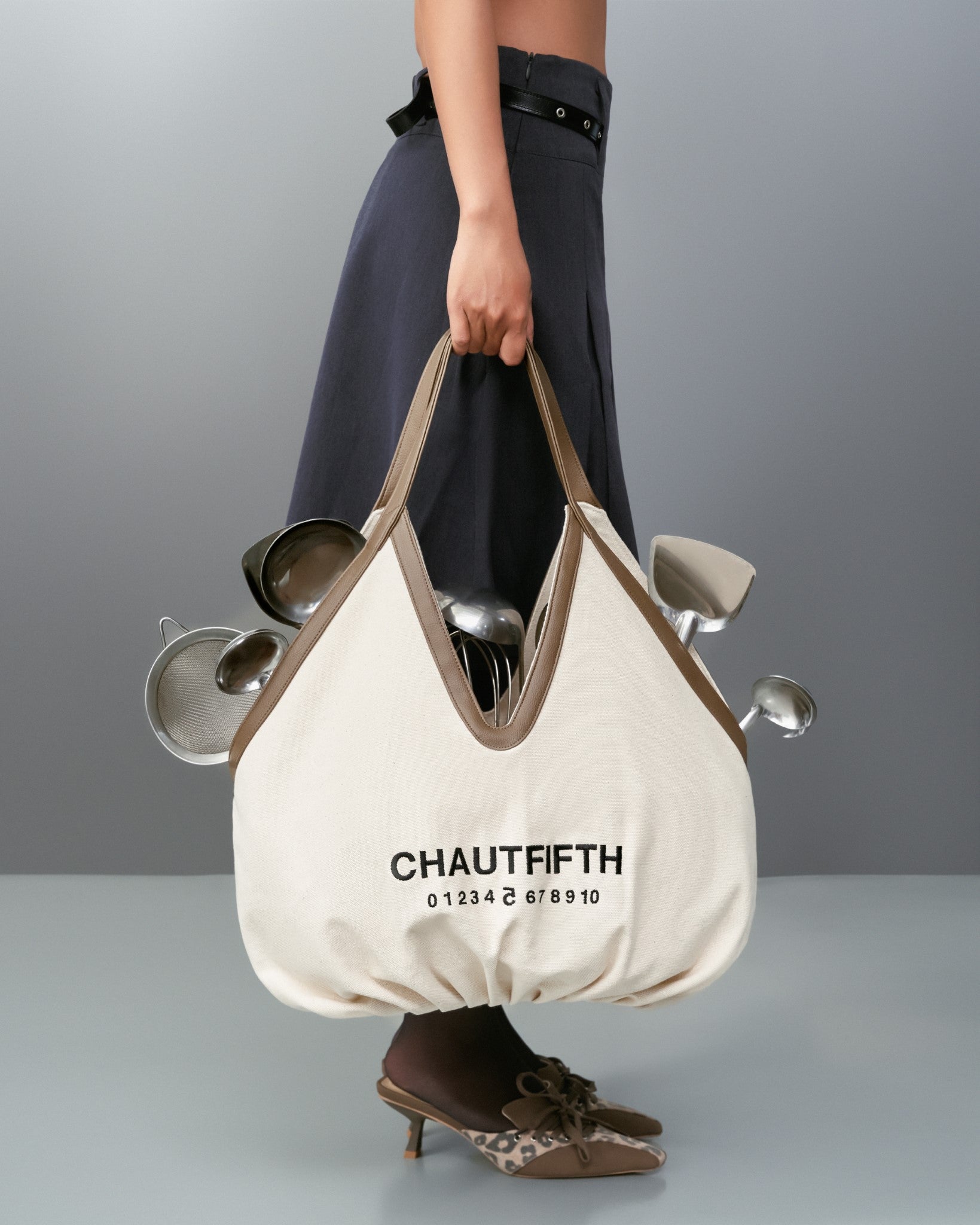 Shoes middle 50 mules in Brown x Leopard