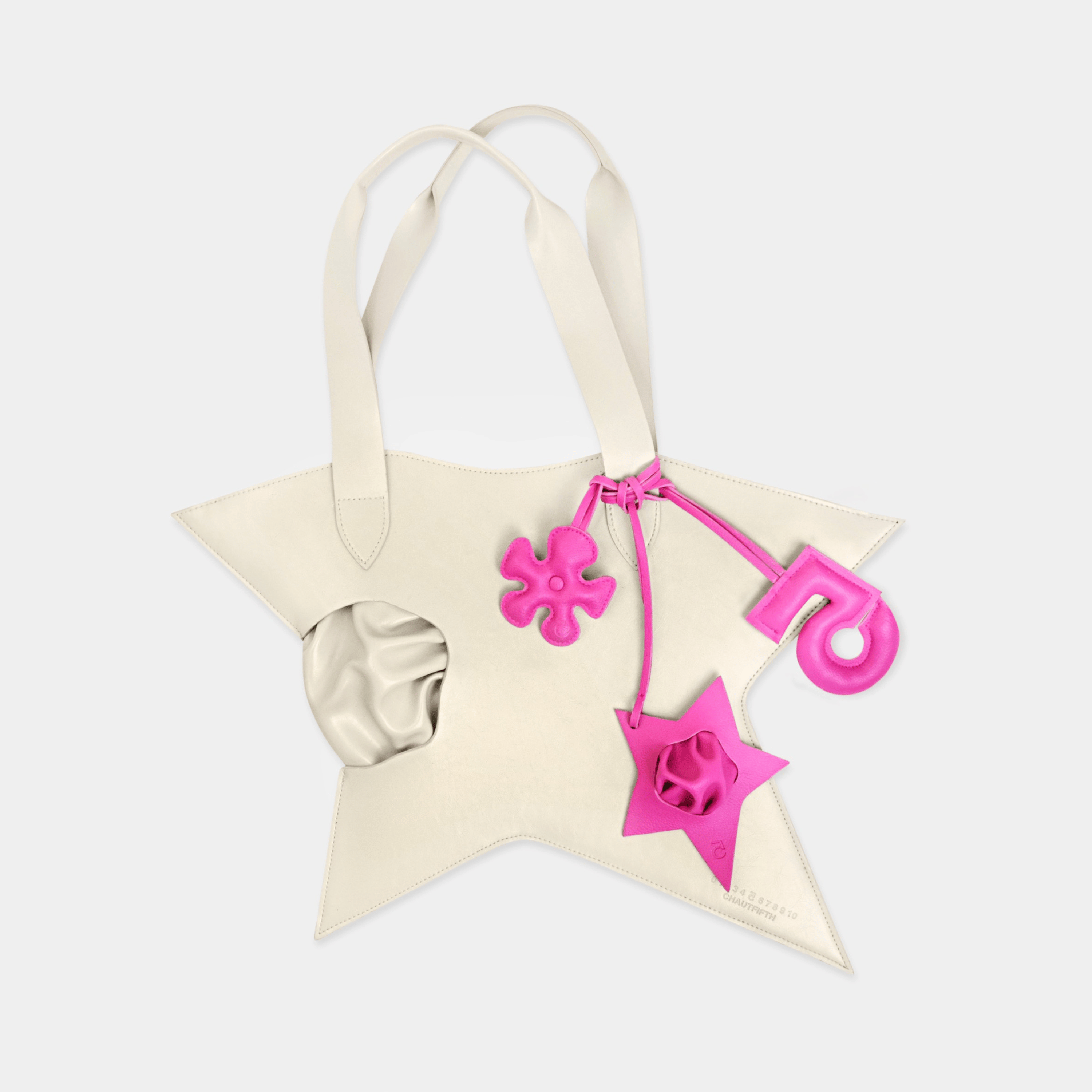 Bag Zigzag Star in White Cream