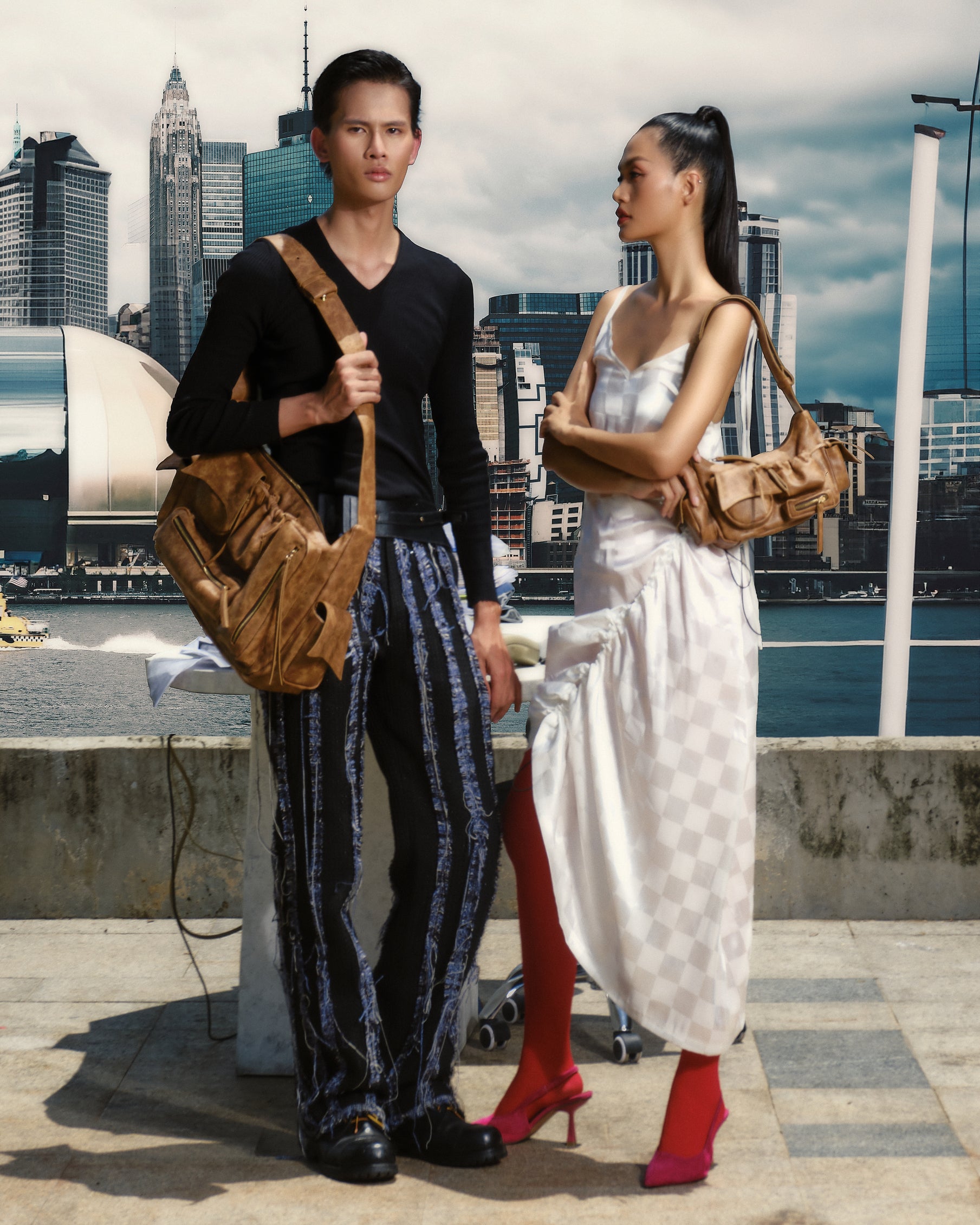 Túi xách C5-Pocket size nhỏ (S) màu Vàng bơ