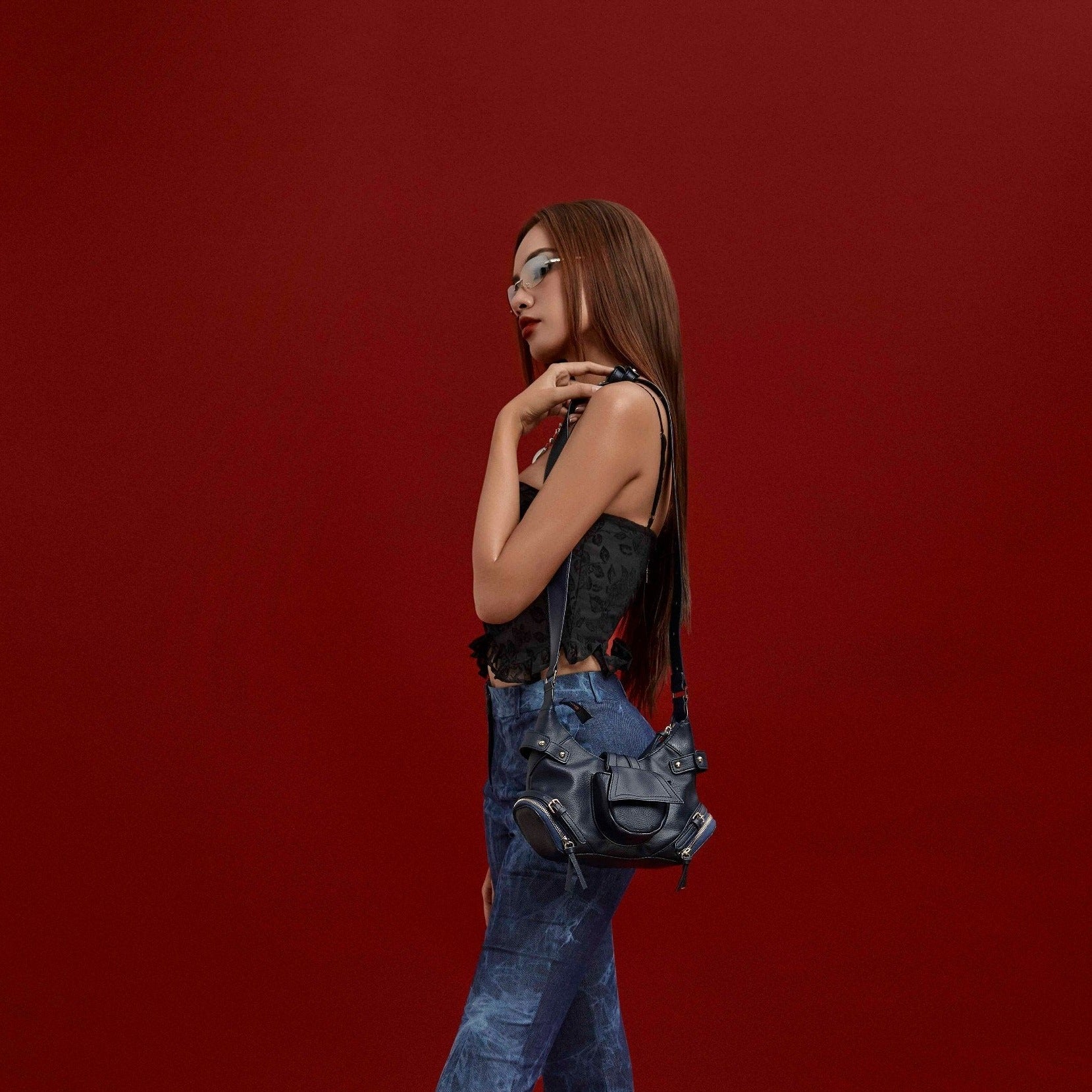 Bag 2-FACE Small size (S) in Blue