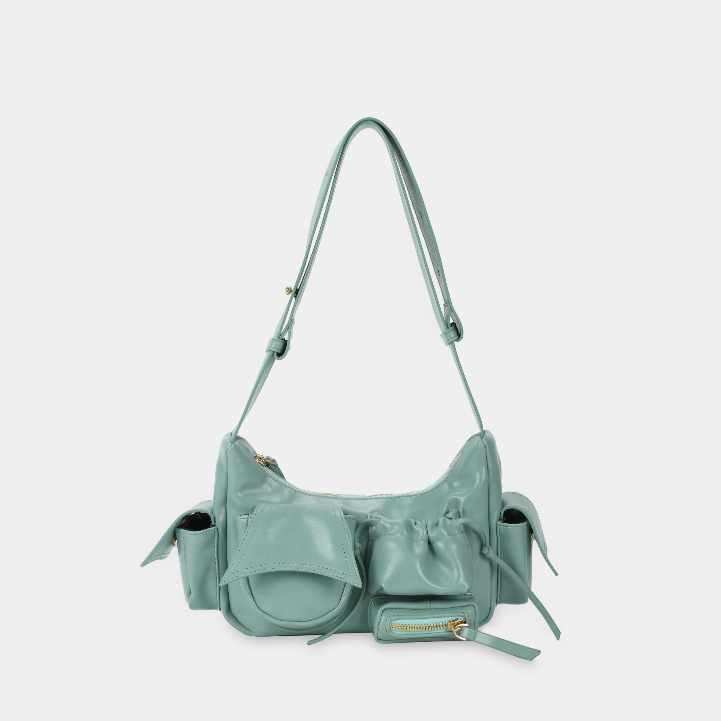 Túi xách C5-Pocket size nhỏ (S) màu xanh ngọc pastel