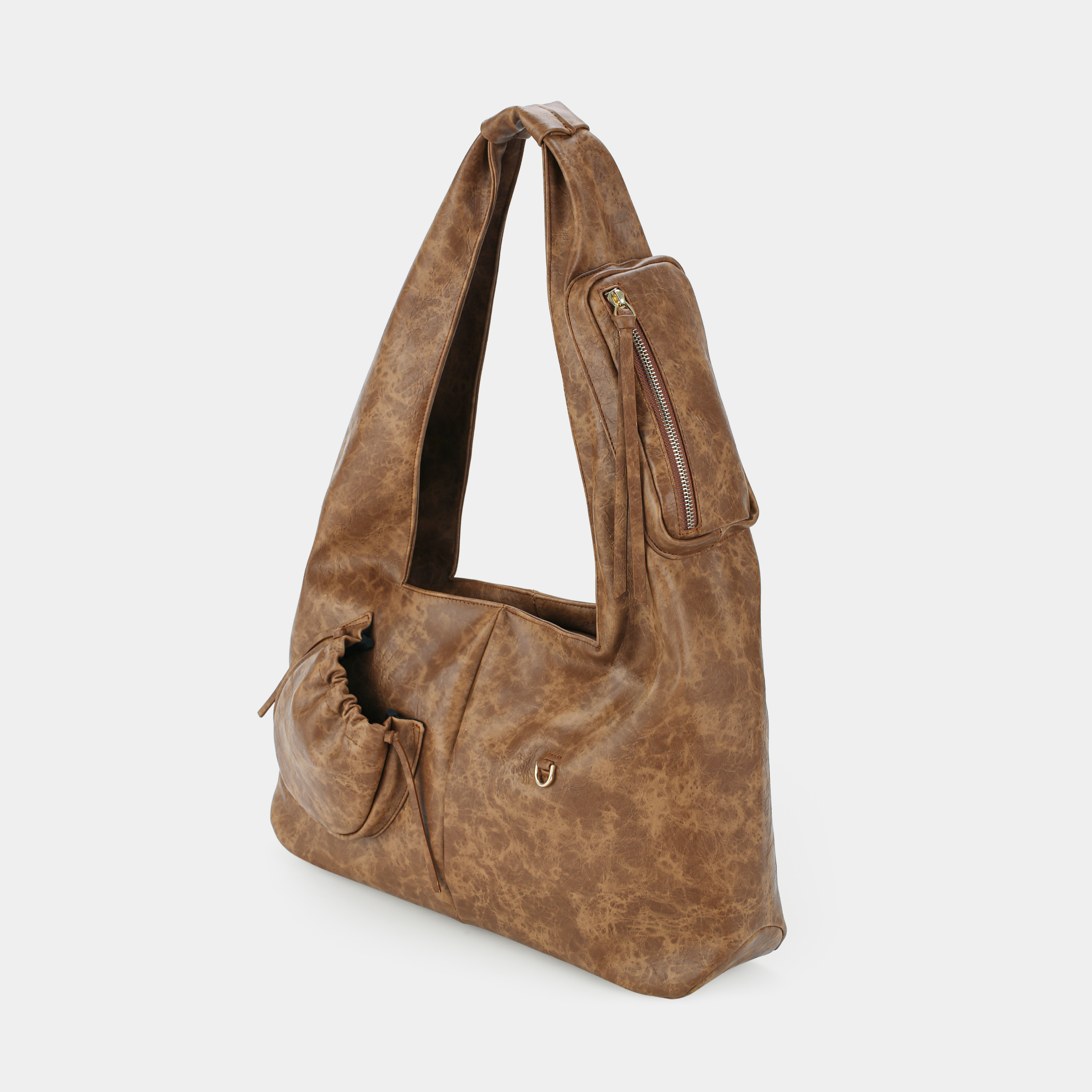 Túi xách Hobo C2-Pocket size Laptop (L) màu beige sáng