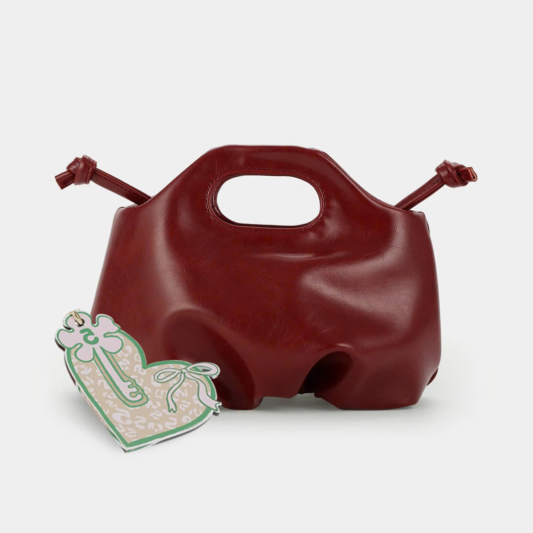 Túi xách Flower Mini màu Đỏ đô