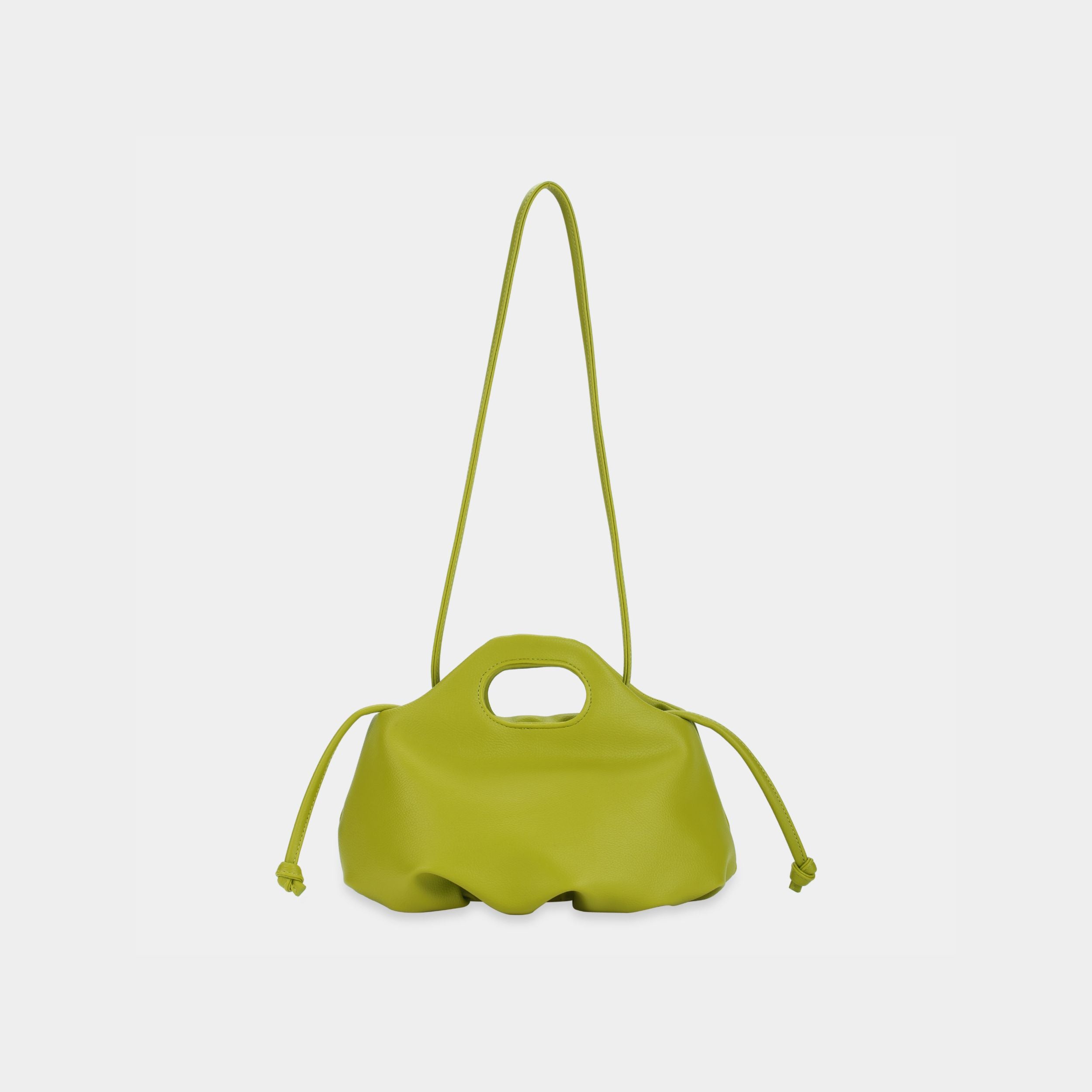 Flower M (medium) handbag in butter blue