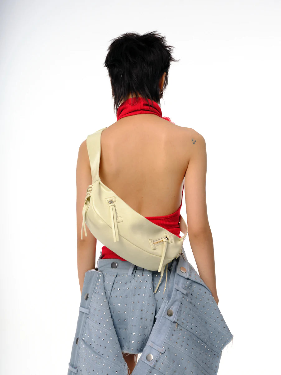LACE bag large size (M) red color