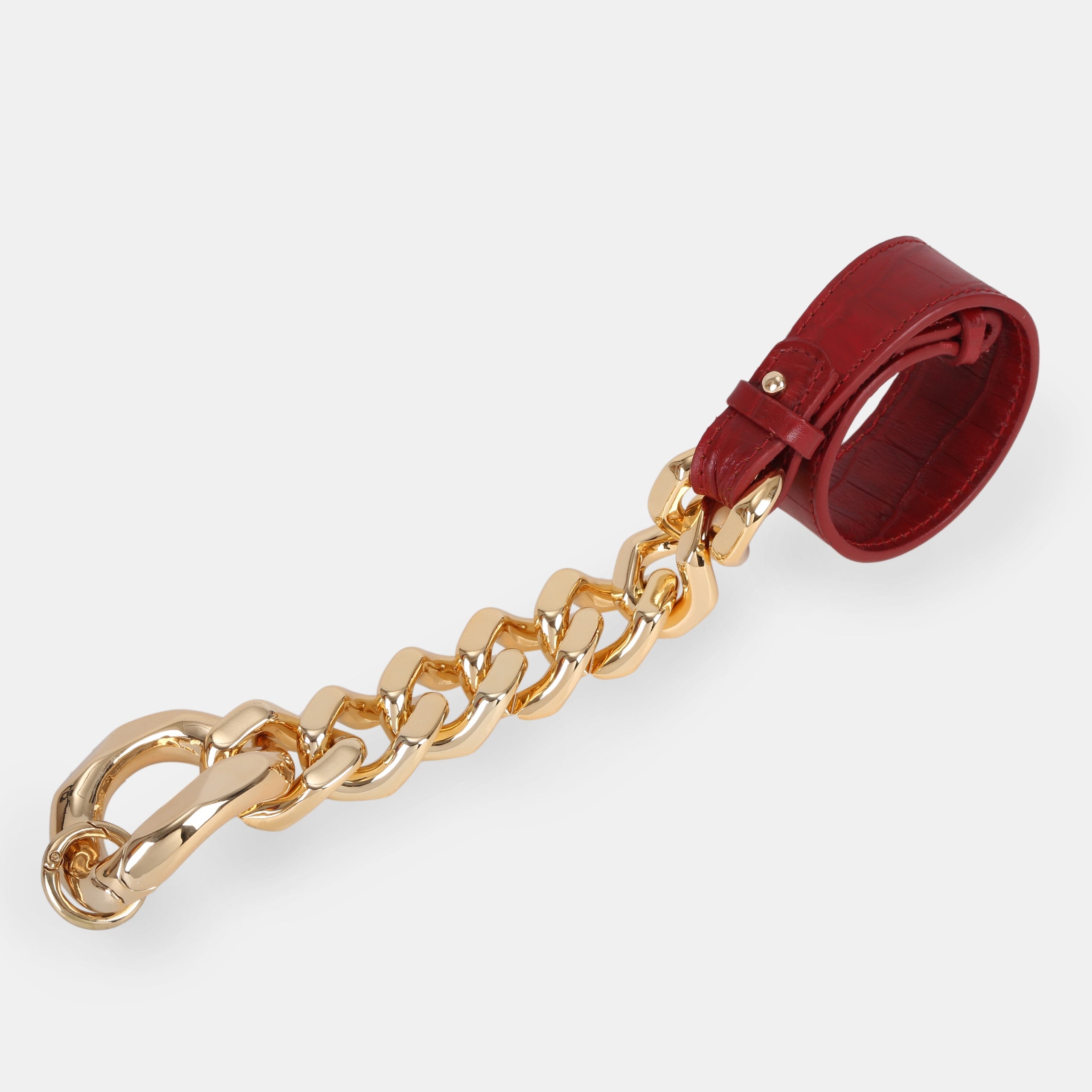 COIN leather bag chain