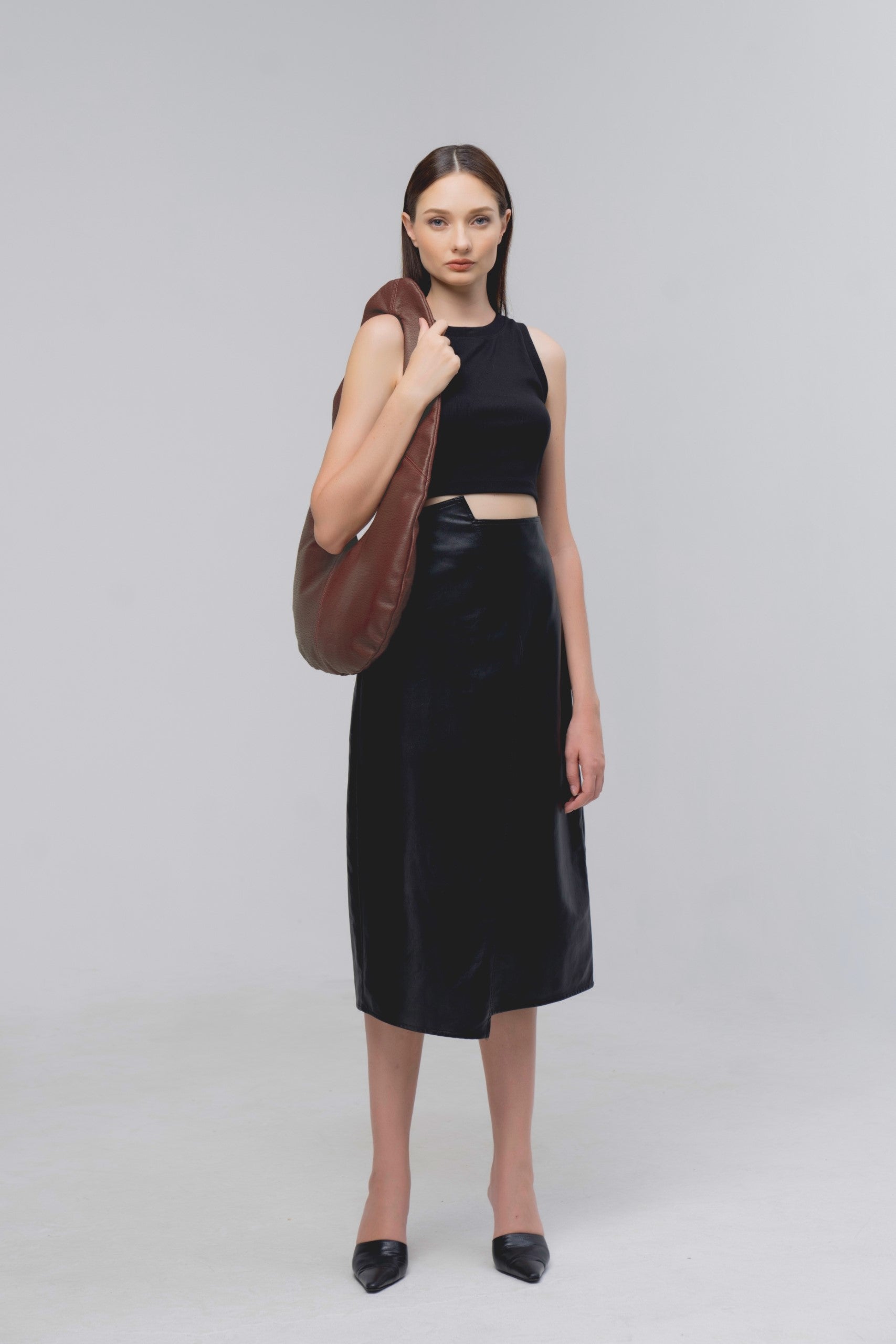 RAINDROP Handbag (Brown)