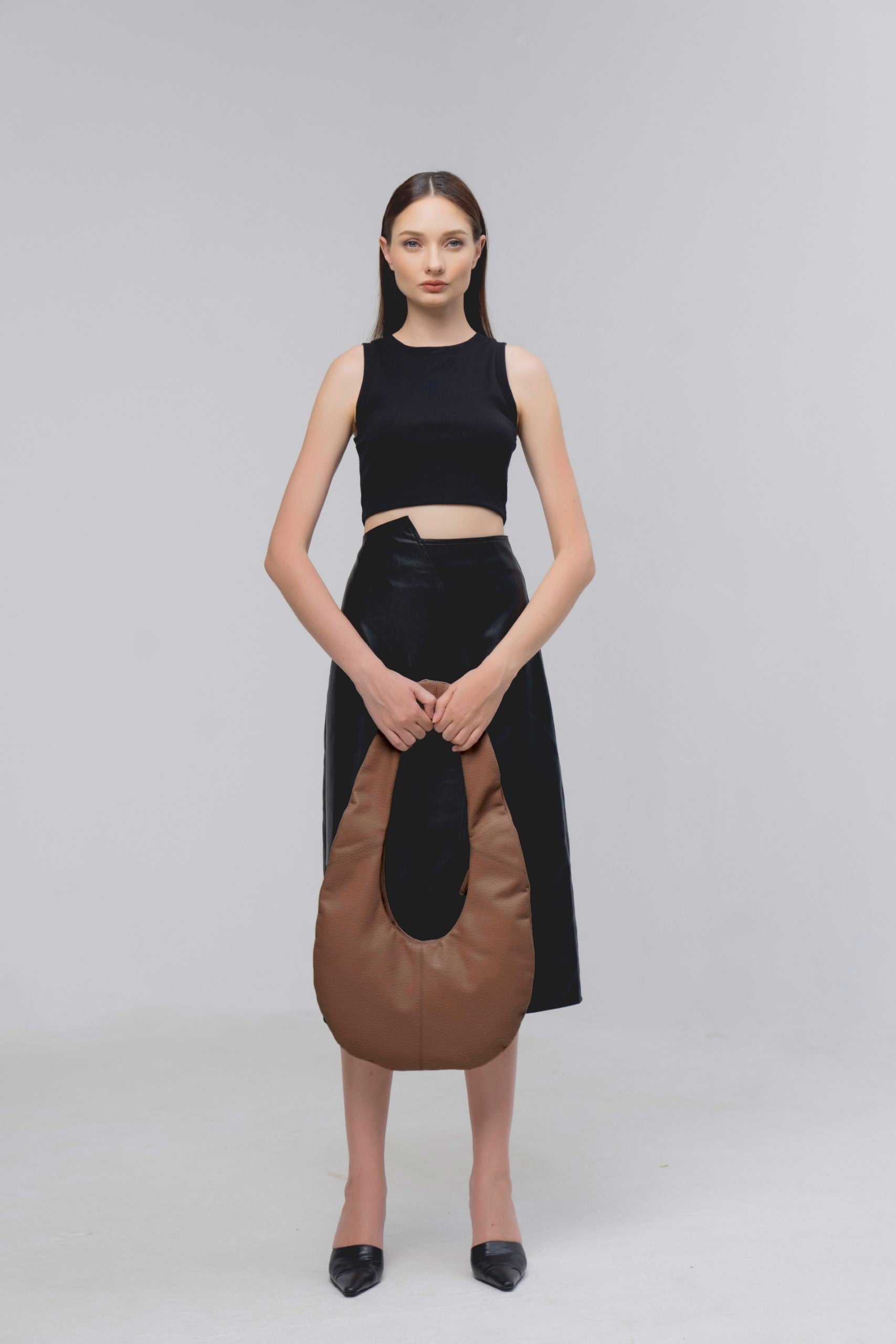 RAINDROP Handbag (Brown)