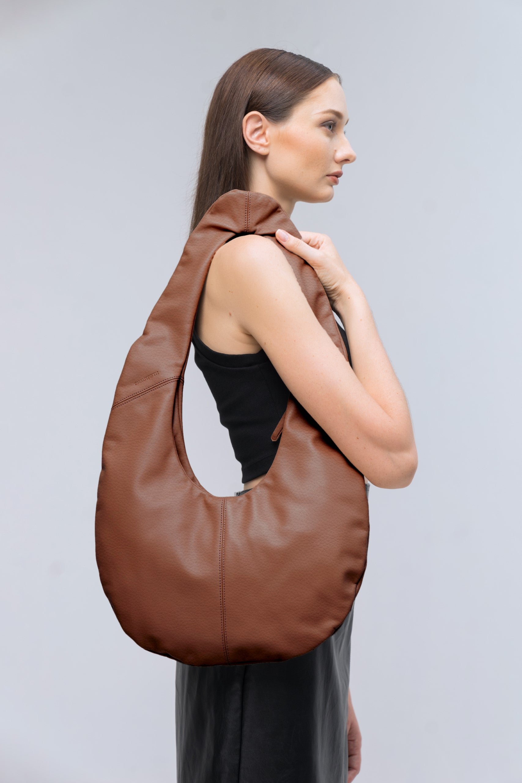 RAINDROP Handbag (Brown)