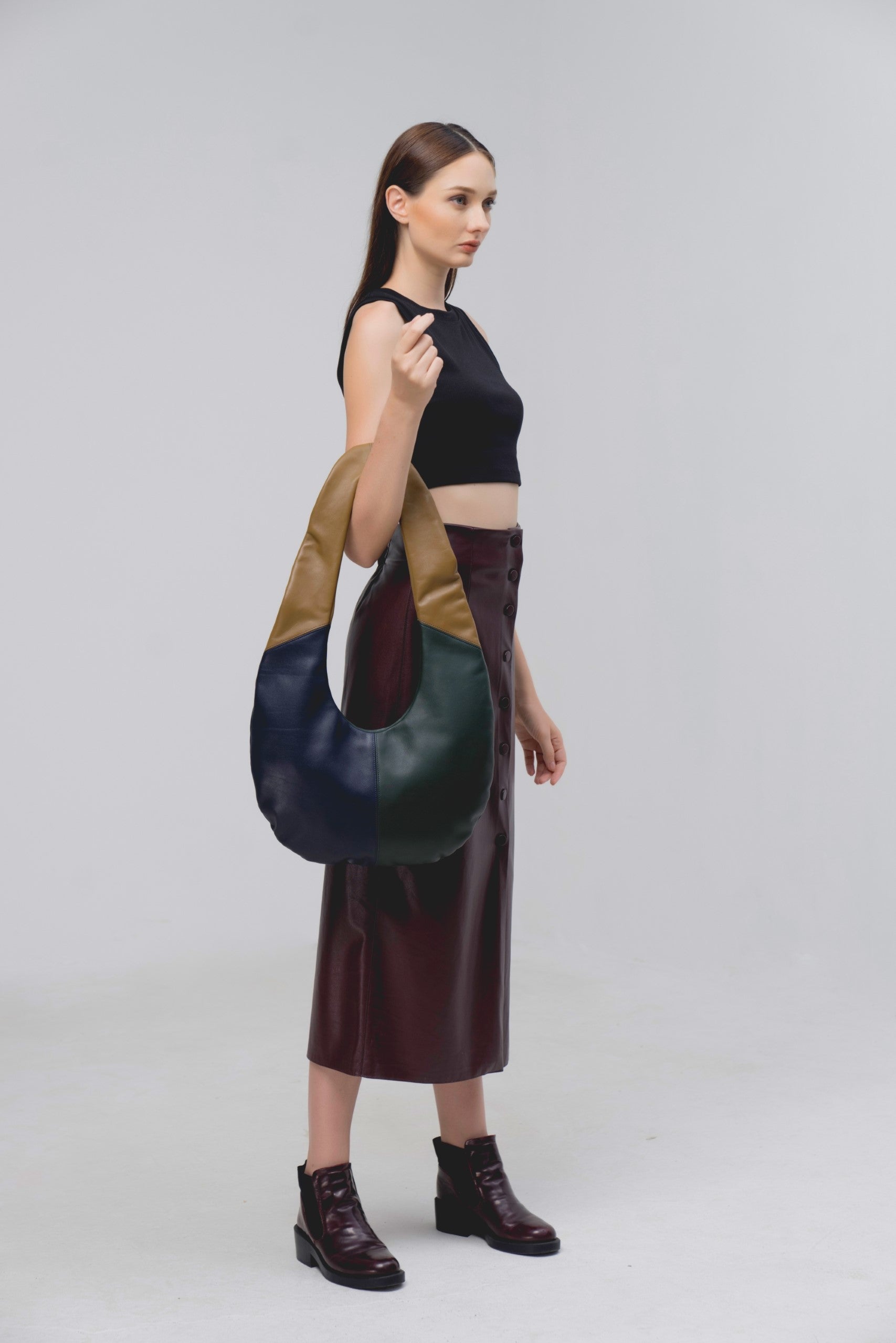 RAINDROP Trio handbag (real leather)