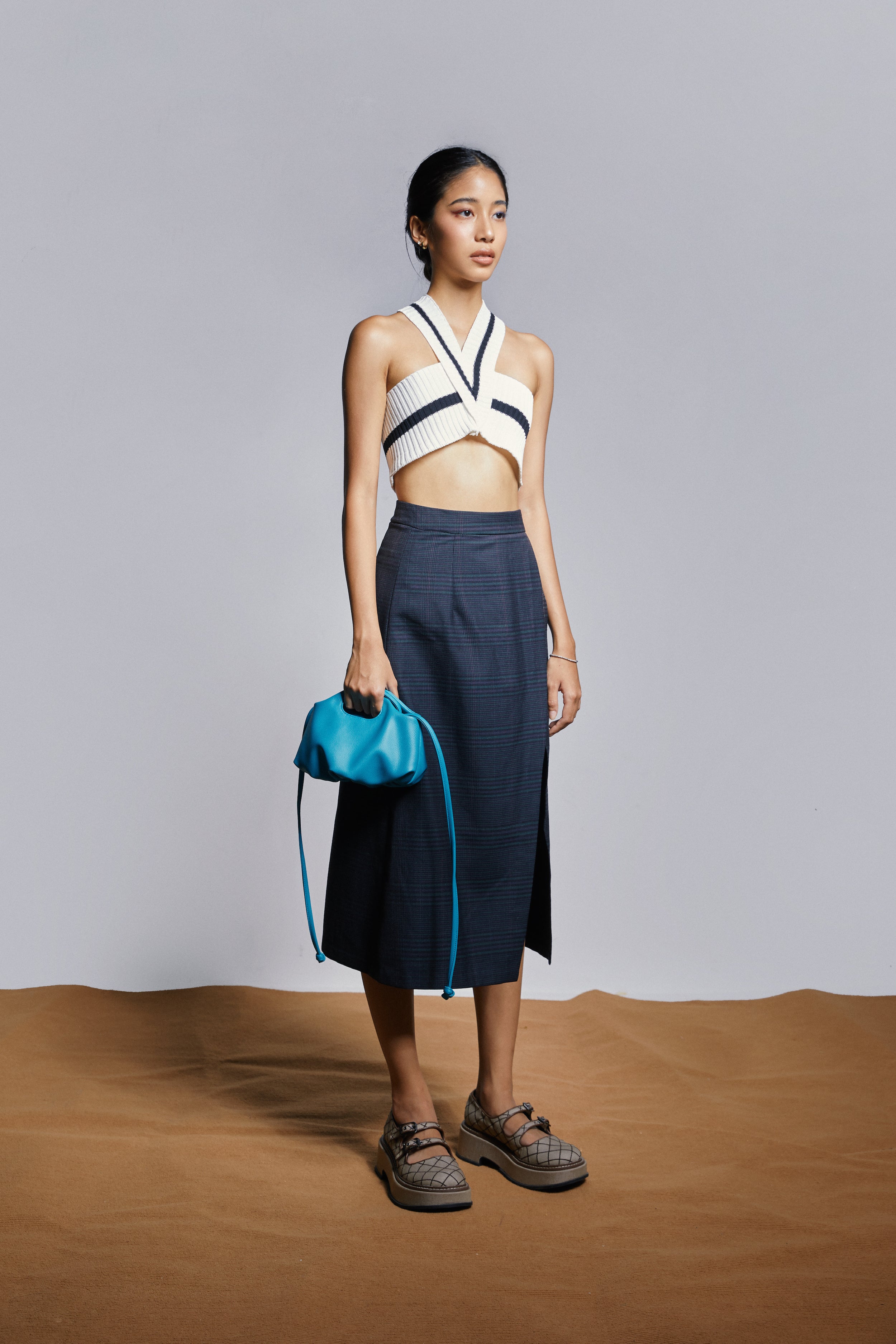 GIFT BOX - MINI FLOWER BAG x SET HEART IN HORSE KEY CHAIN