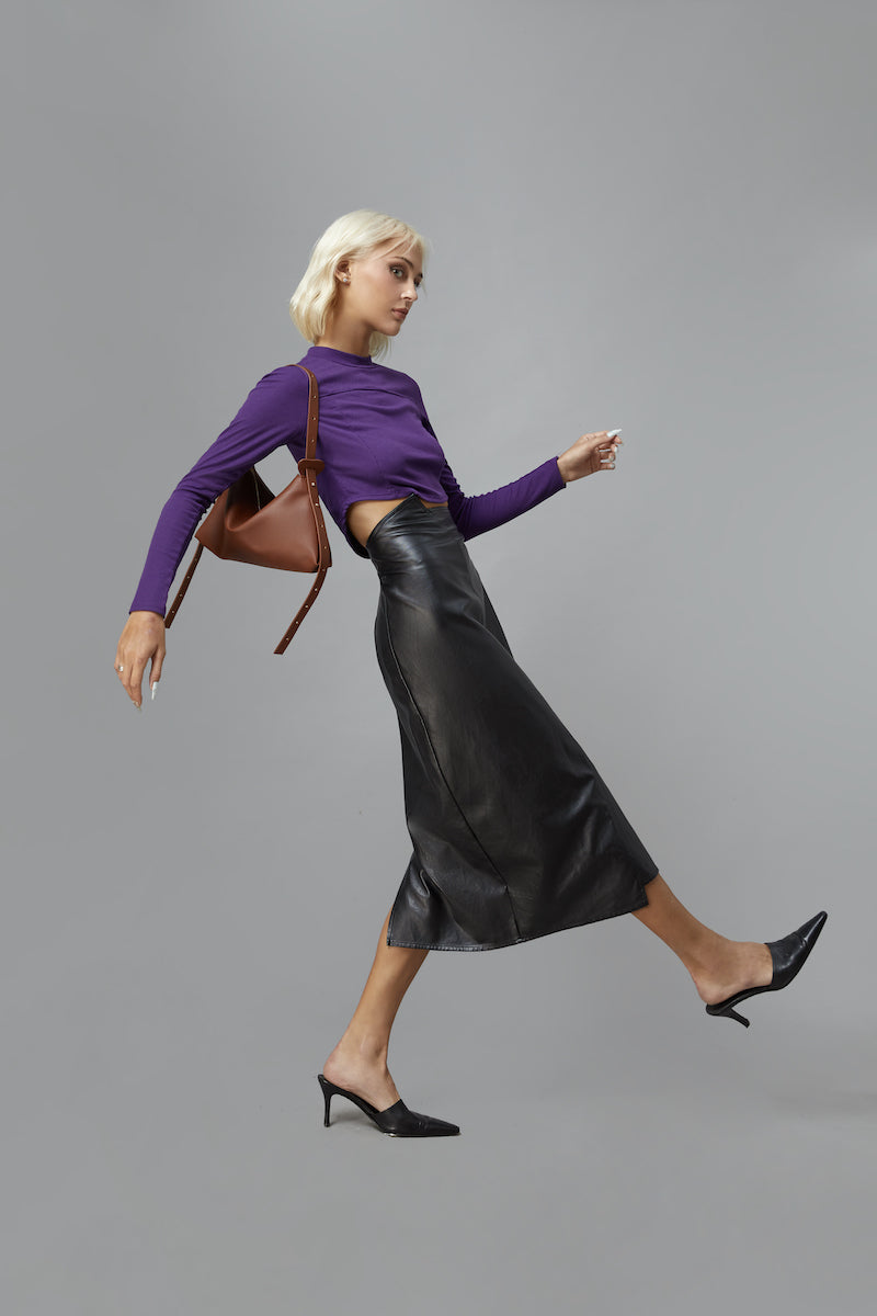 Túi xách M BAG màu xanh dương (lớn)