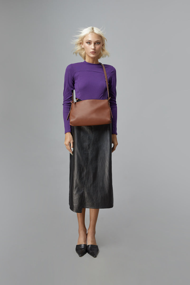 Túi xách M BAG màu xanh dương (lớn)