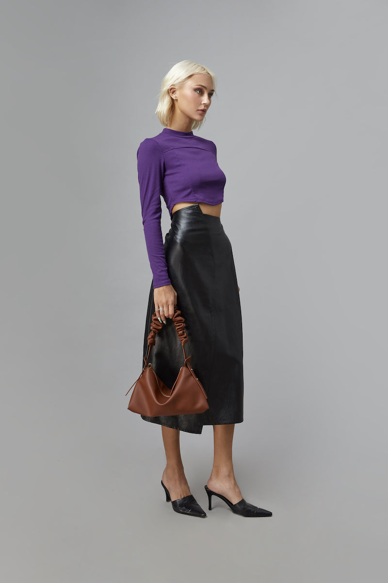 Túi xách M BAG màu xanh dương (lớn)