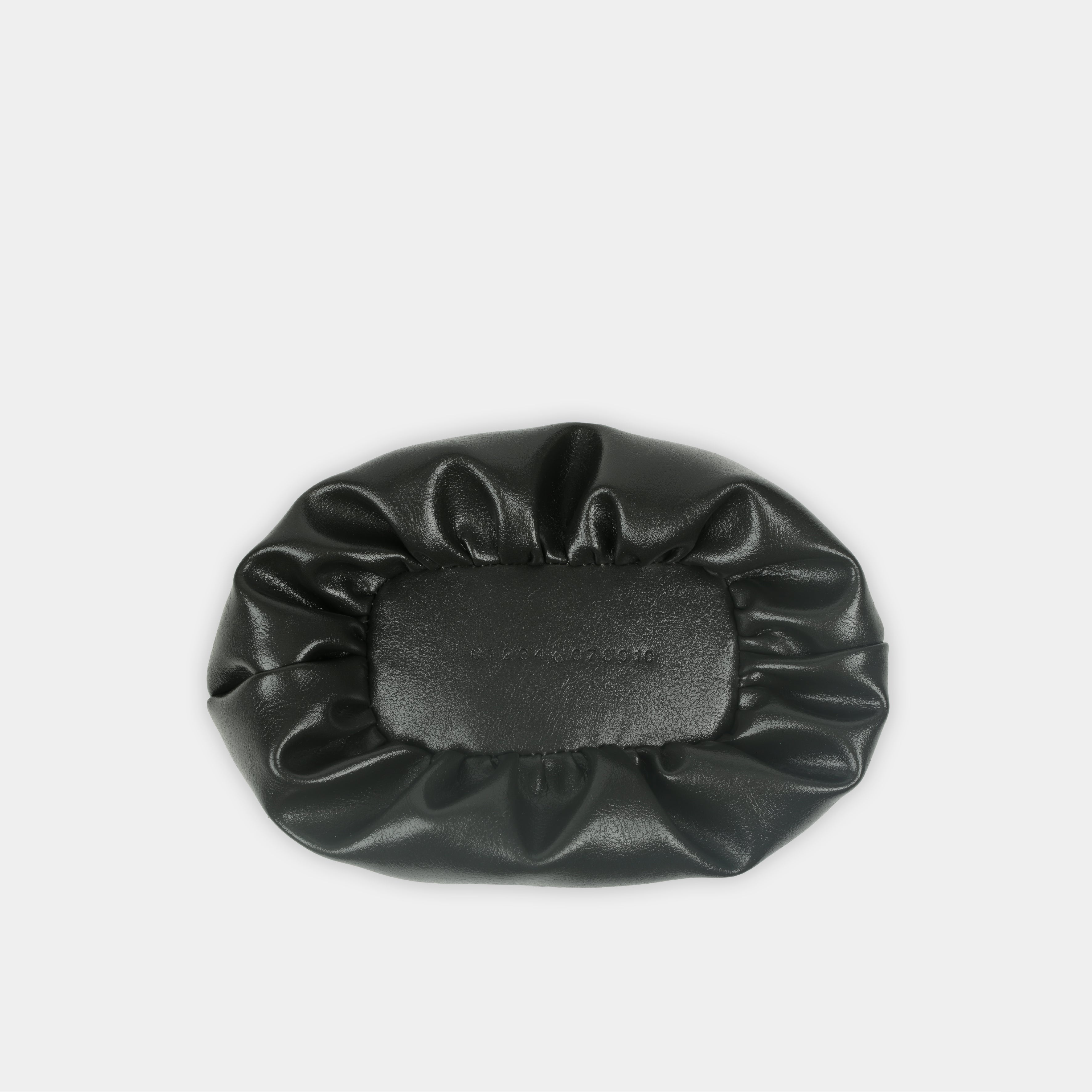 Flower Mini bag in glossy black