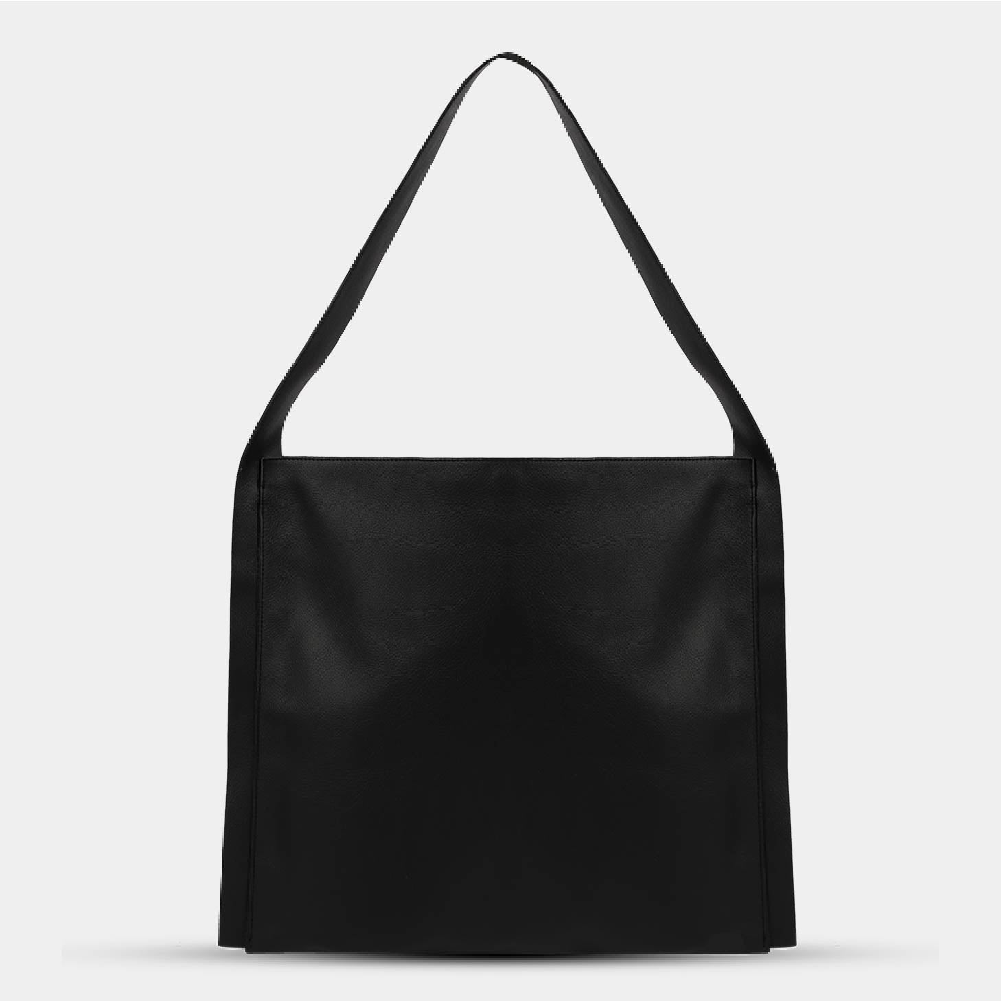 Black PAPER TOTE handbag with black strap