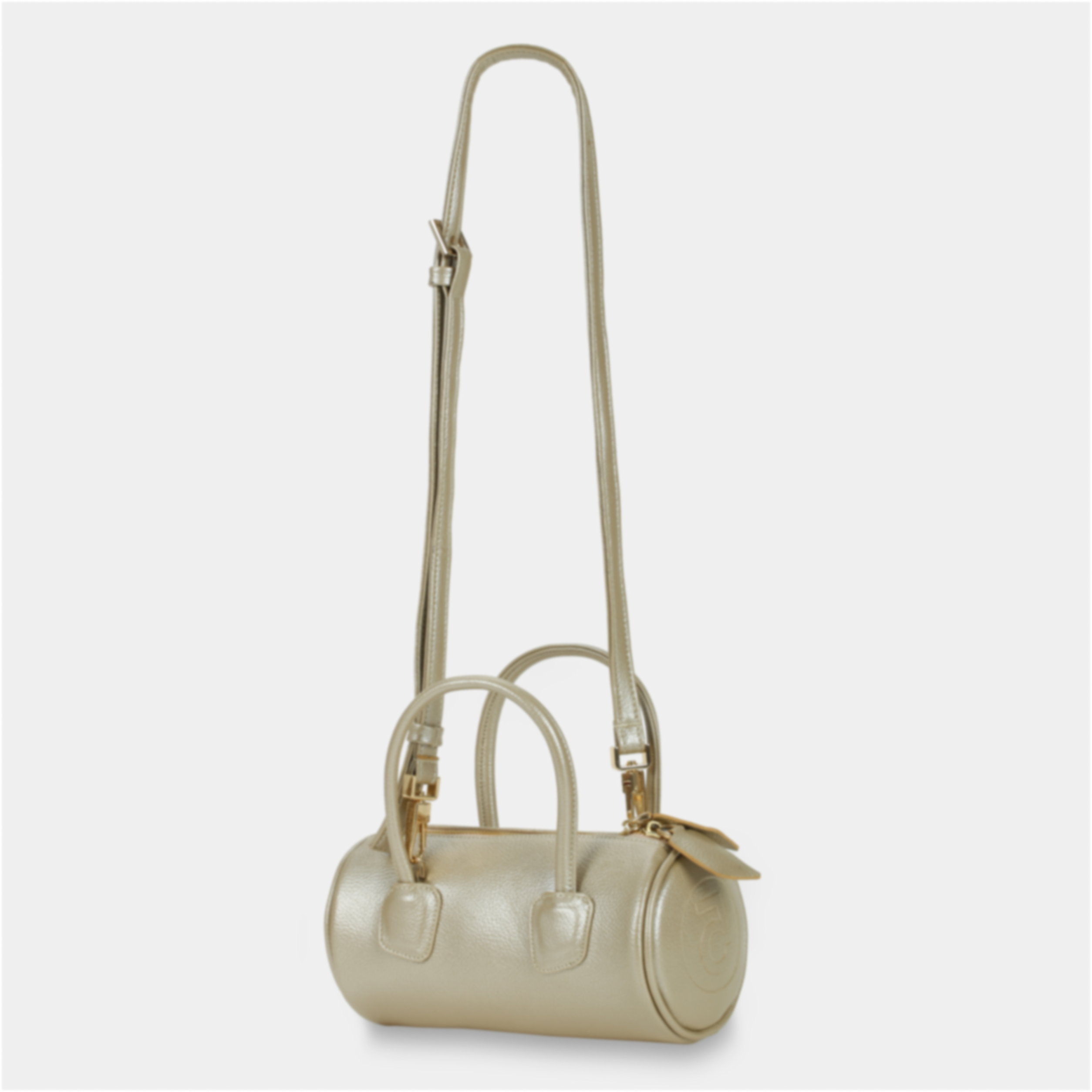 Bag ROLL in Nude Metallic