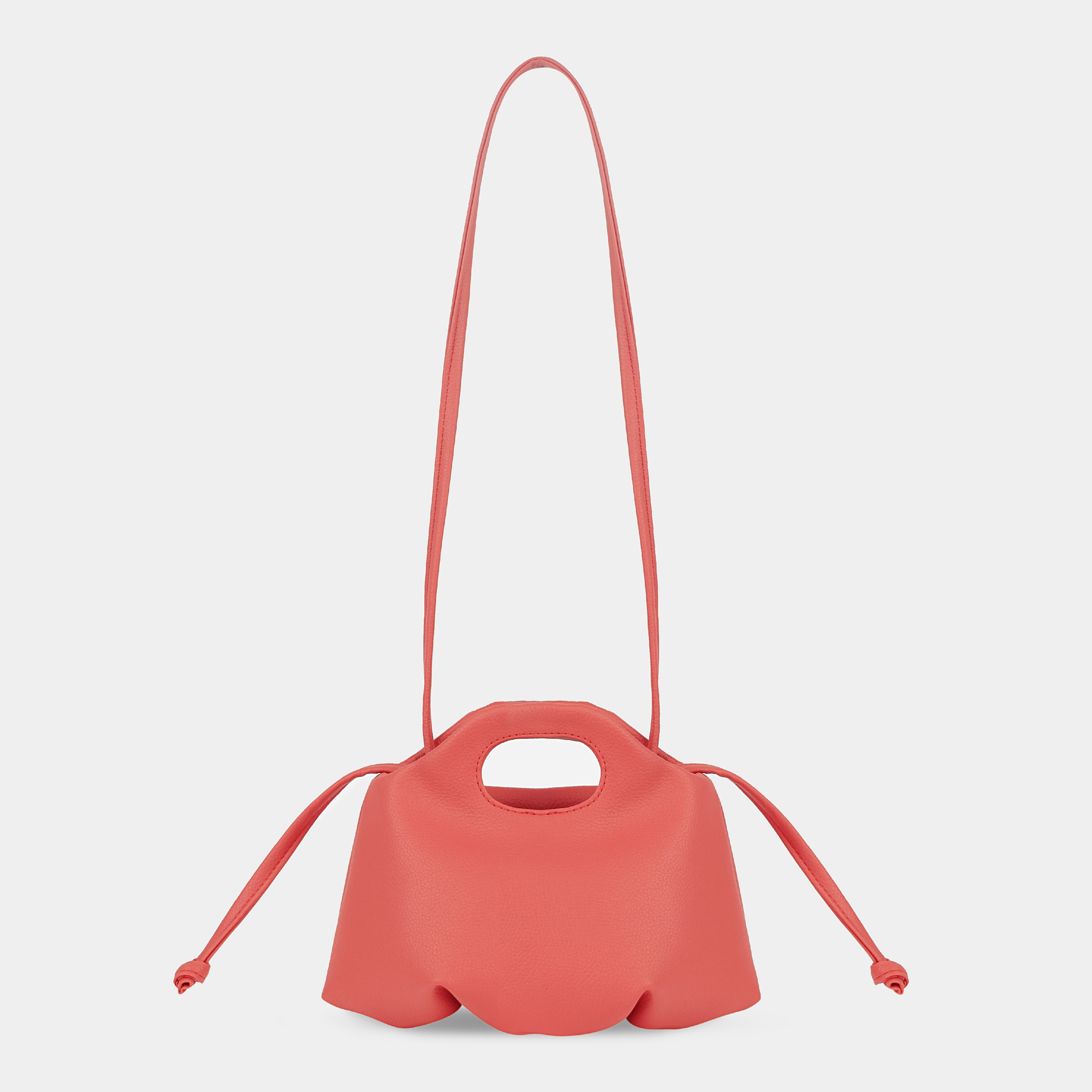 Bag Mini Flower in Coral Orange