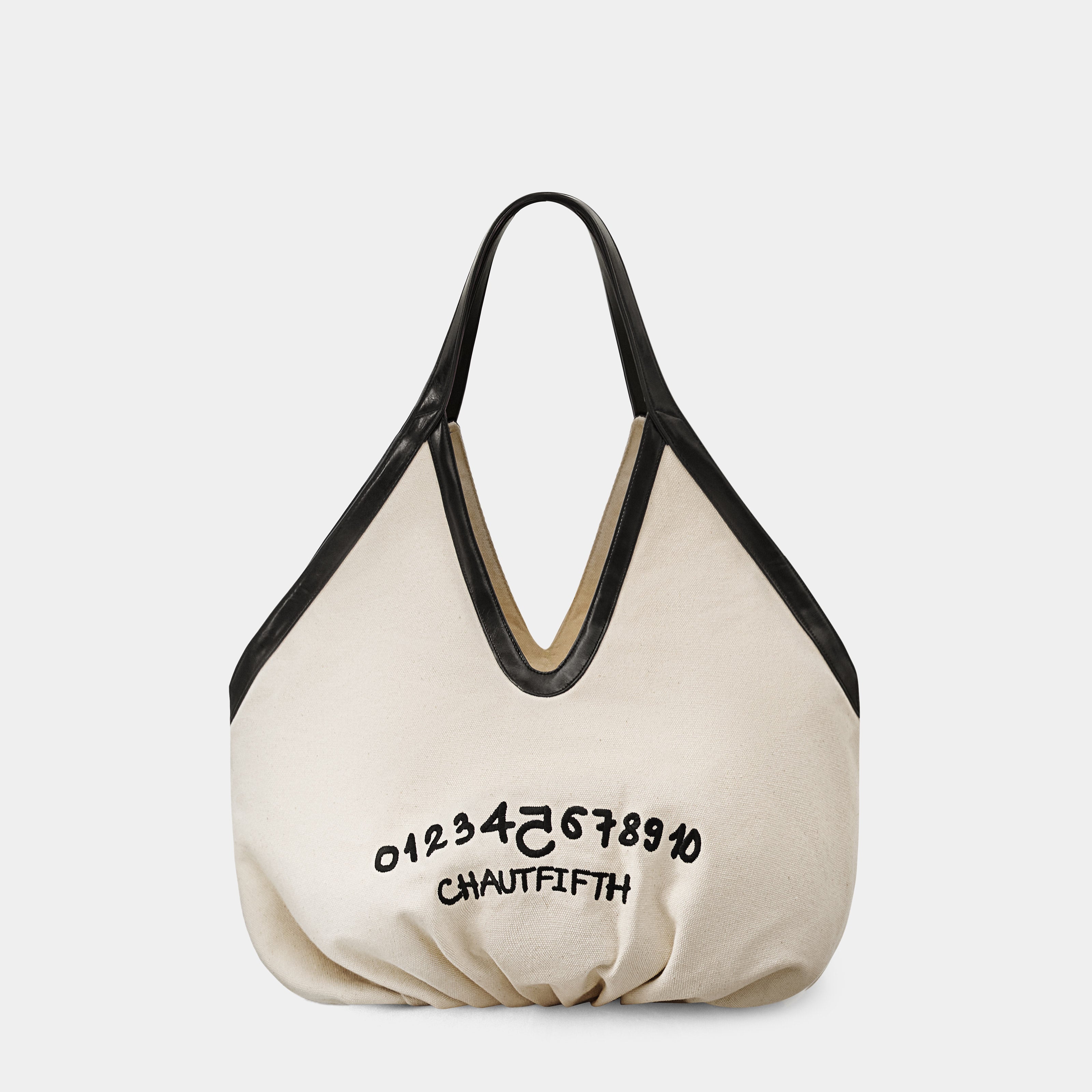 Bag OVERSIZE FLOWER Canvas x Black