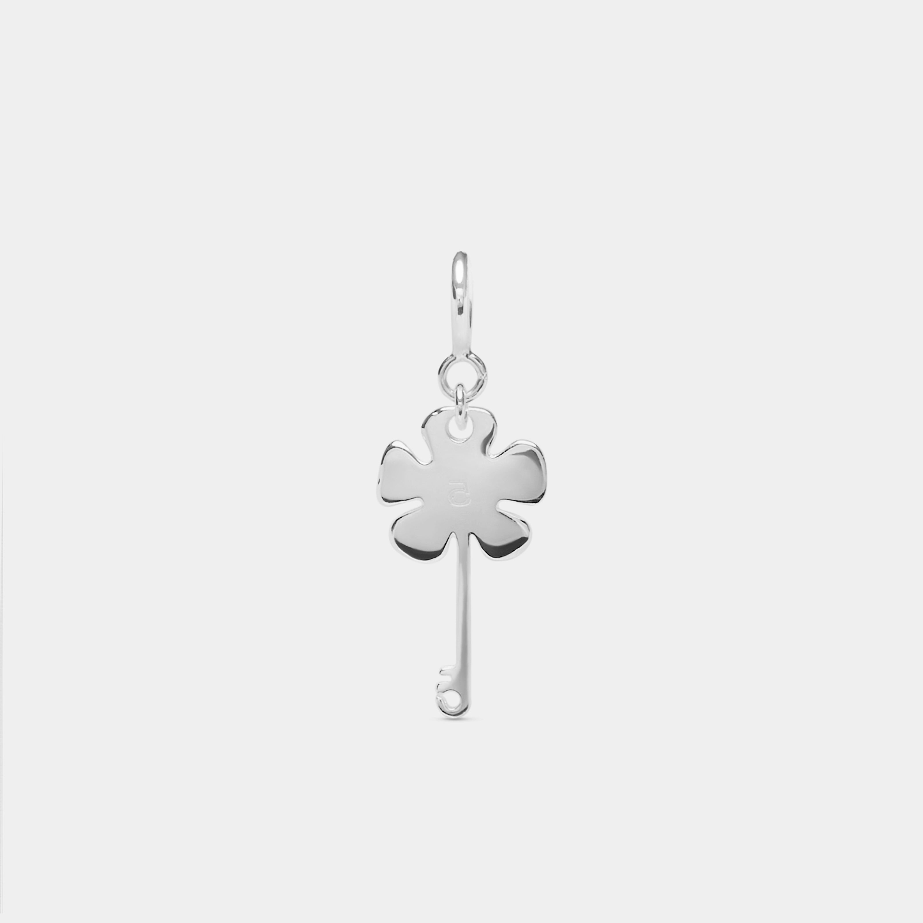 CHARM FLOWER KEY Silver