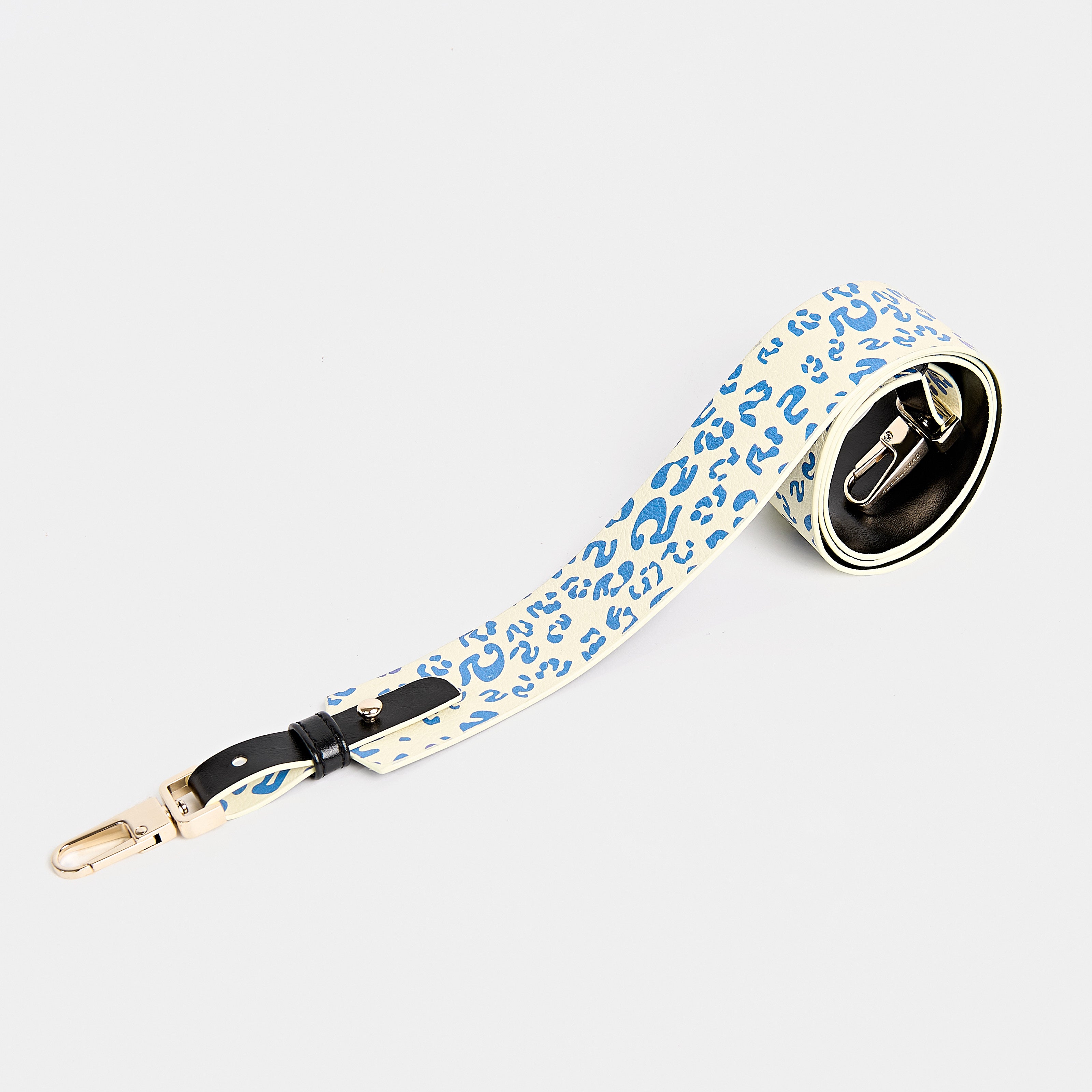 Strap 4CM WIDE BAG Fifth Leopard Blue x Black