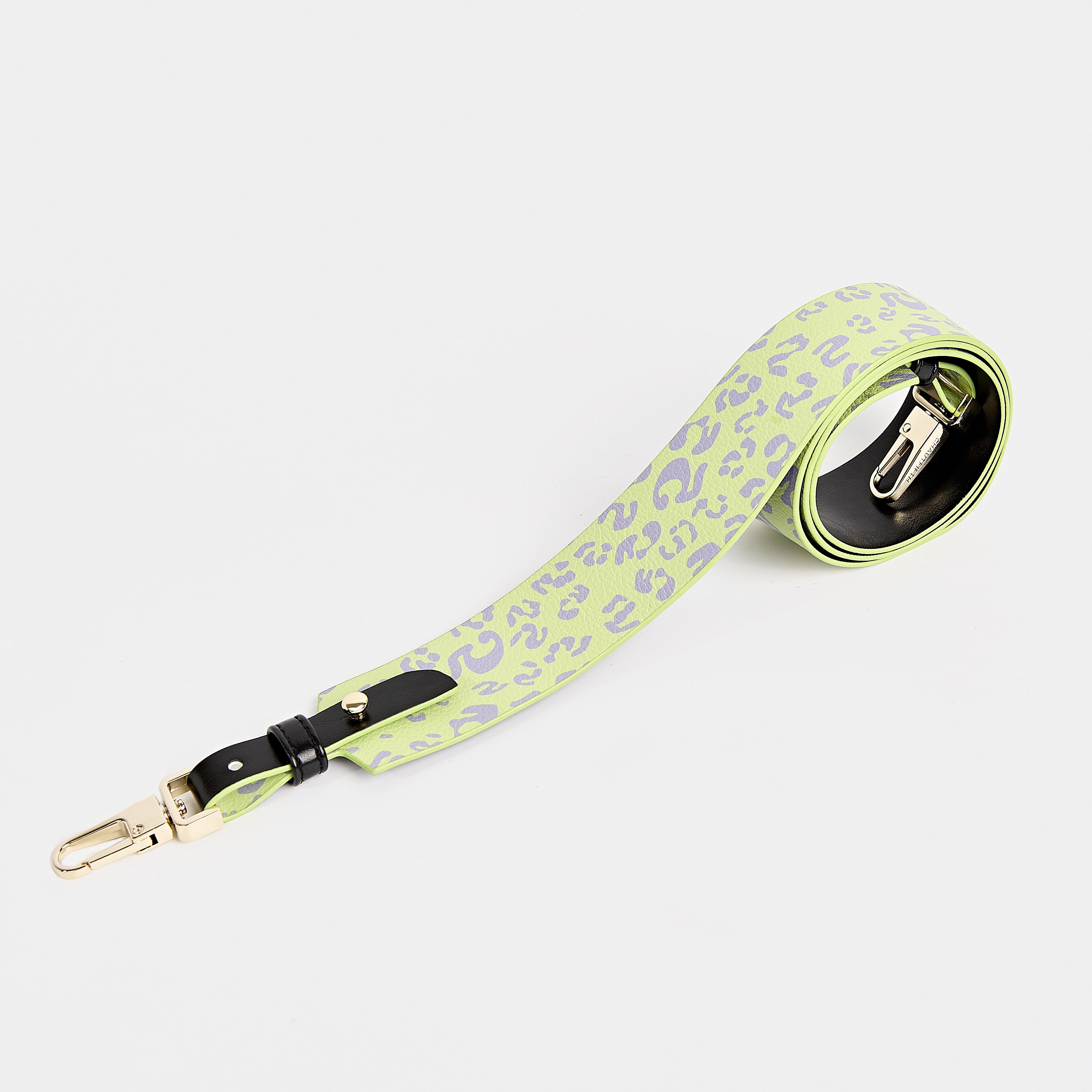 Strap 4CM WIDE BAG Fifth Leopard Green x Black