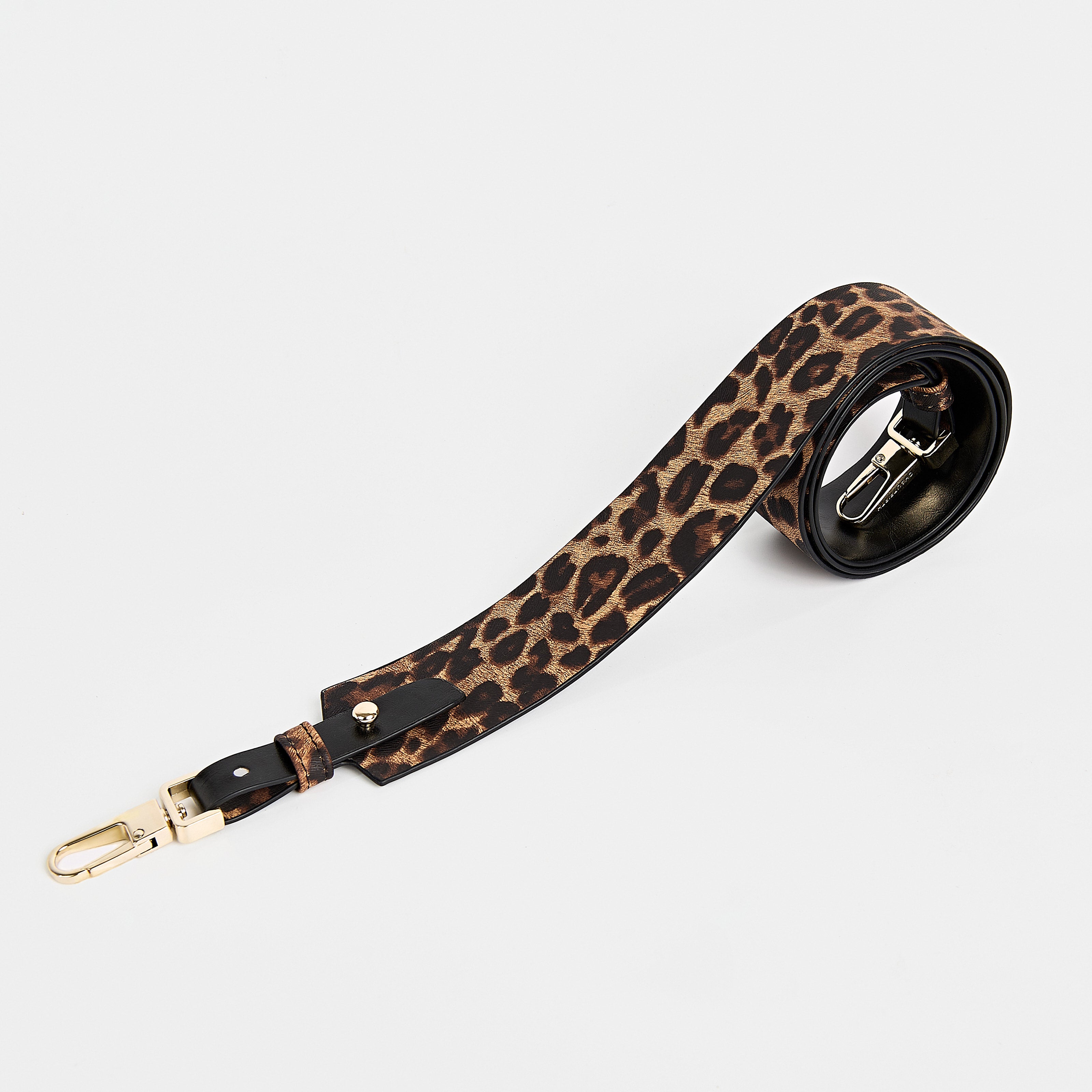 Strap 4CM WIDE BAG Leopard x Black