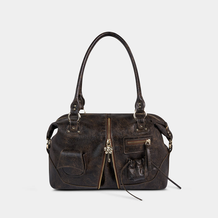 Bag Y2K POCKET — Speckled Brown - Black