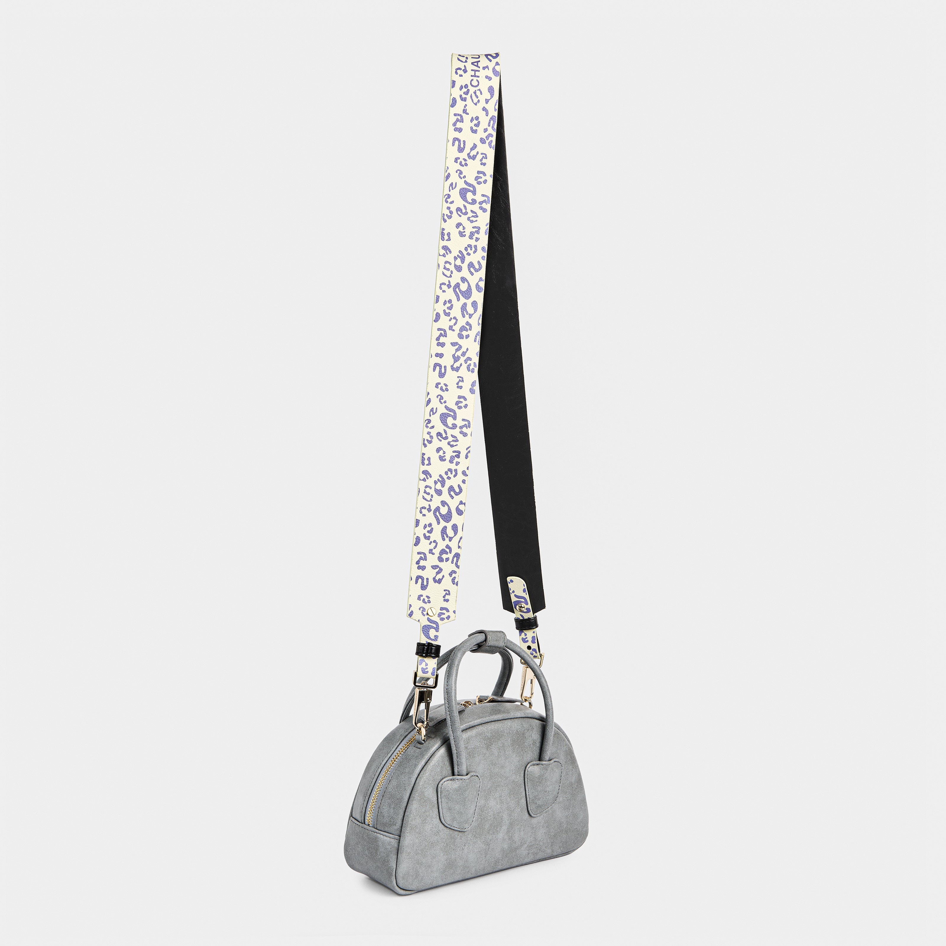 Strap 4CM WIDE BAG Fifth Leopard Blue x Black