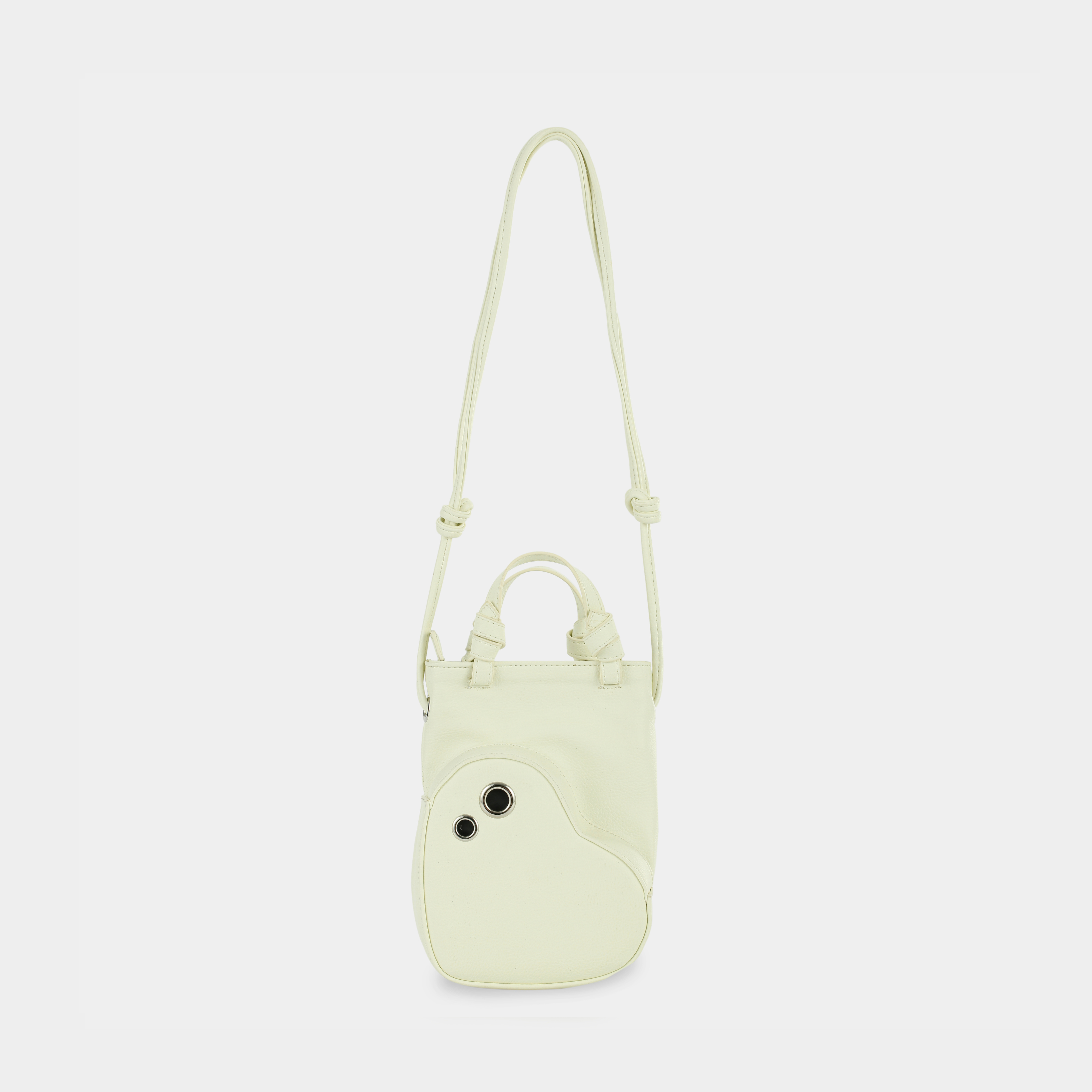 Growing Heart handbag in cream white color