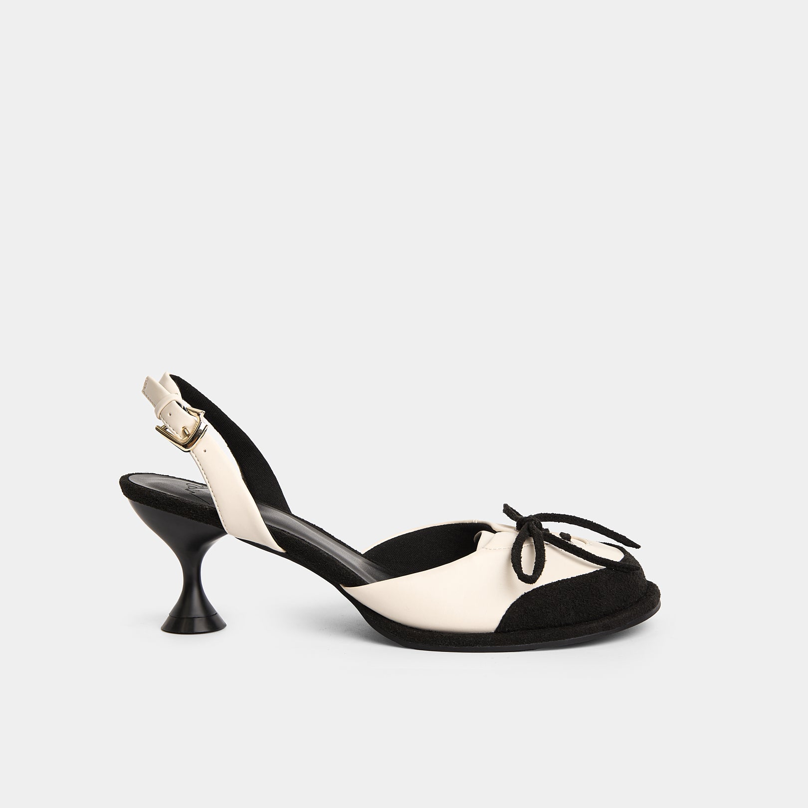 Giày BUBBLE 70 SLINGBACK PUMPS màu Trắng x Đen