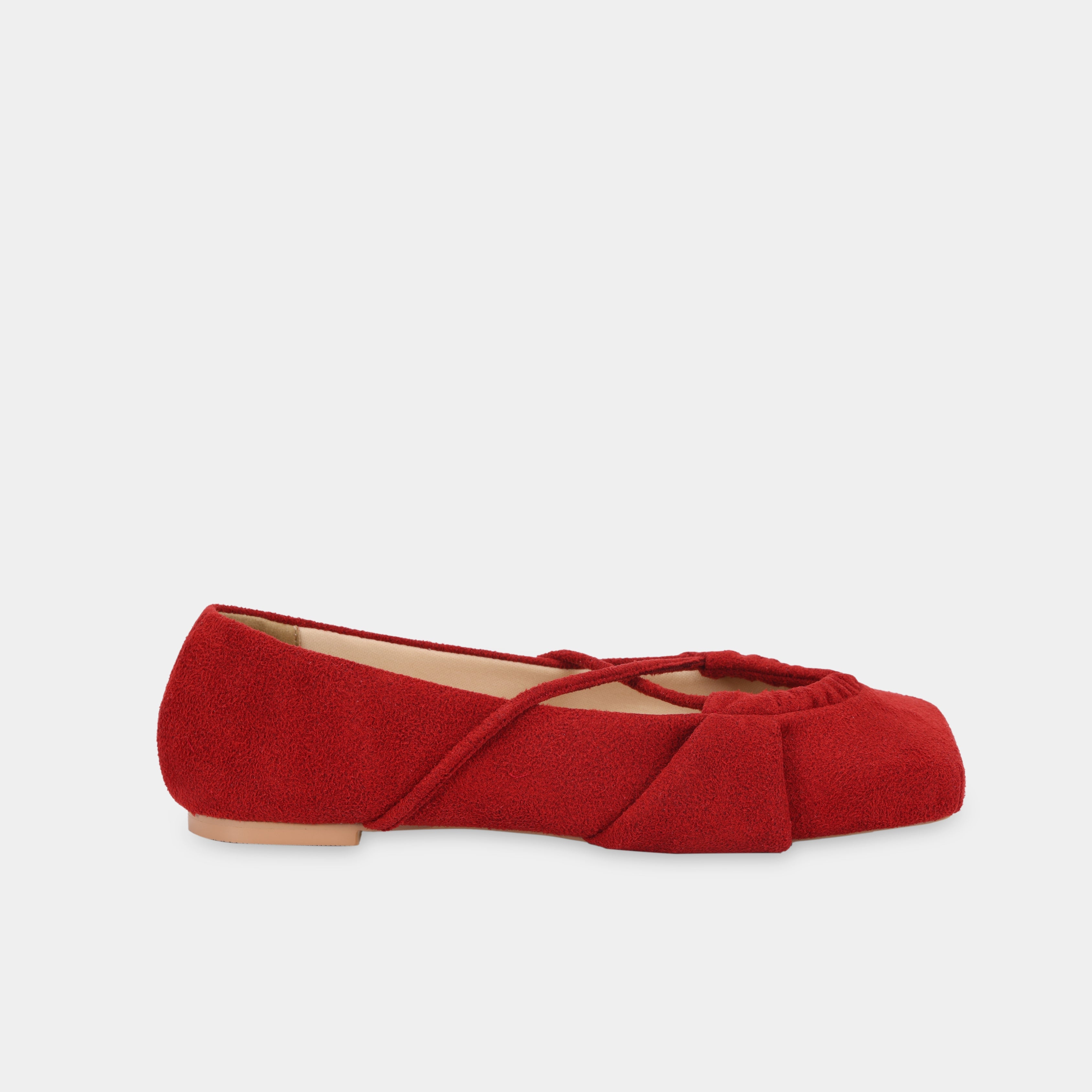 Giày SQUARE X Ballet Flats màu Đỏ