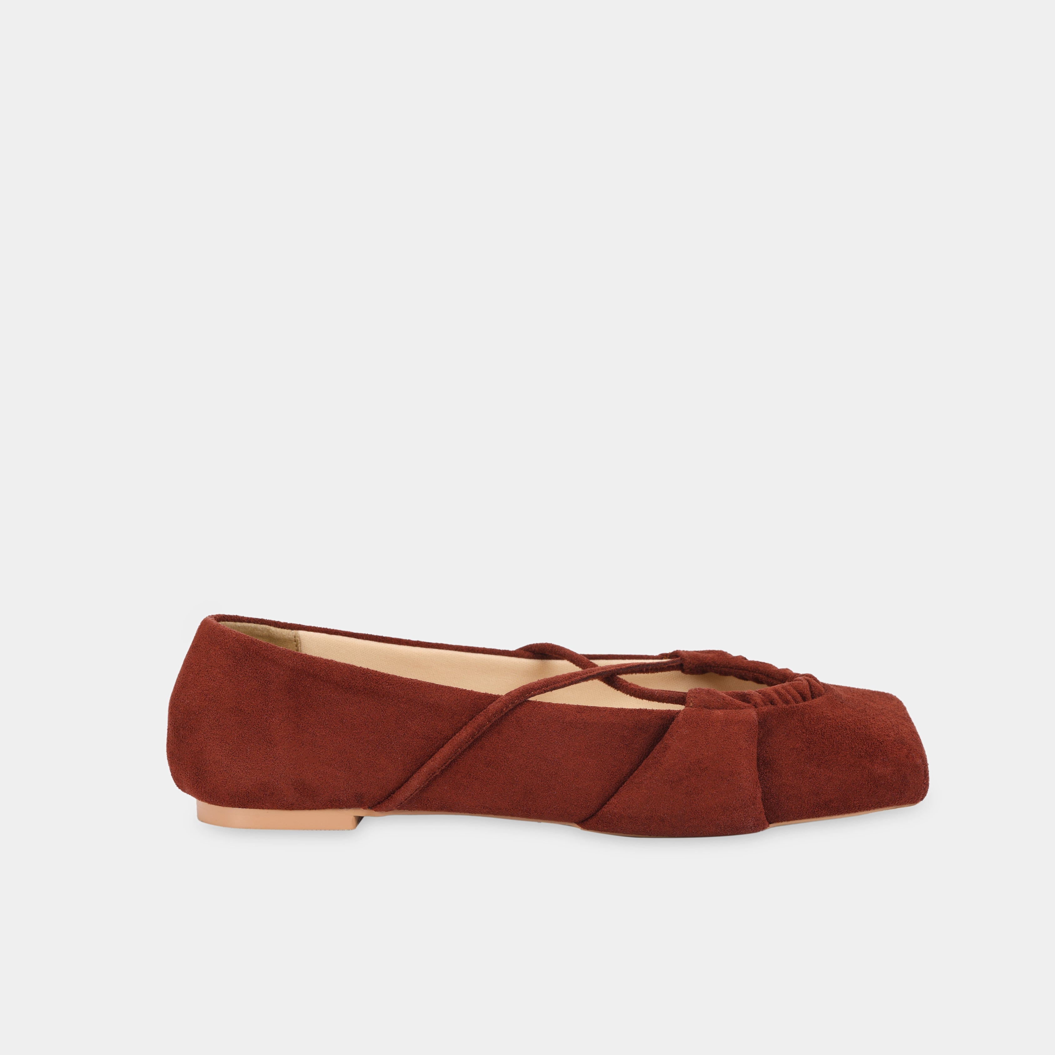 Giày SQUARE X Ballet Flats màu Nâu