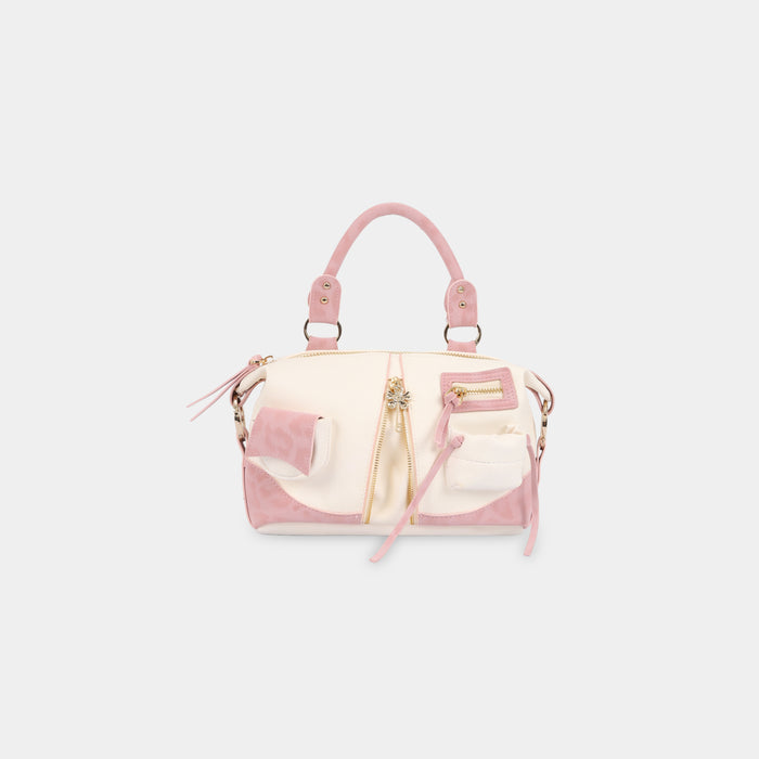 Bag Mini Y2K POCKET — White Cream x Pink Leopard