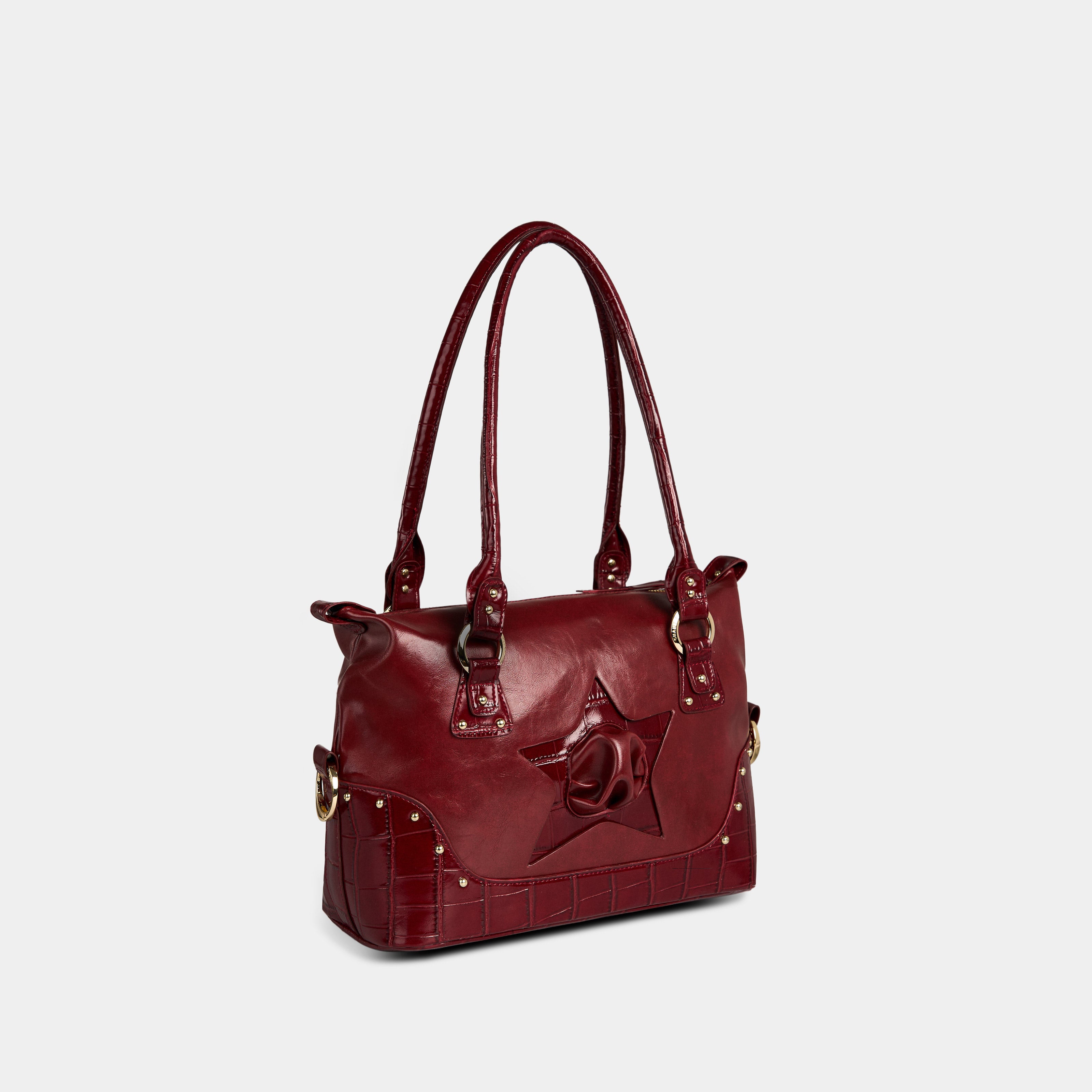 Bag Y2K STAR Red Croc x Dark Red