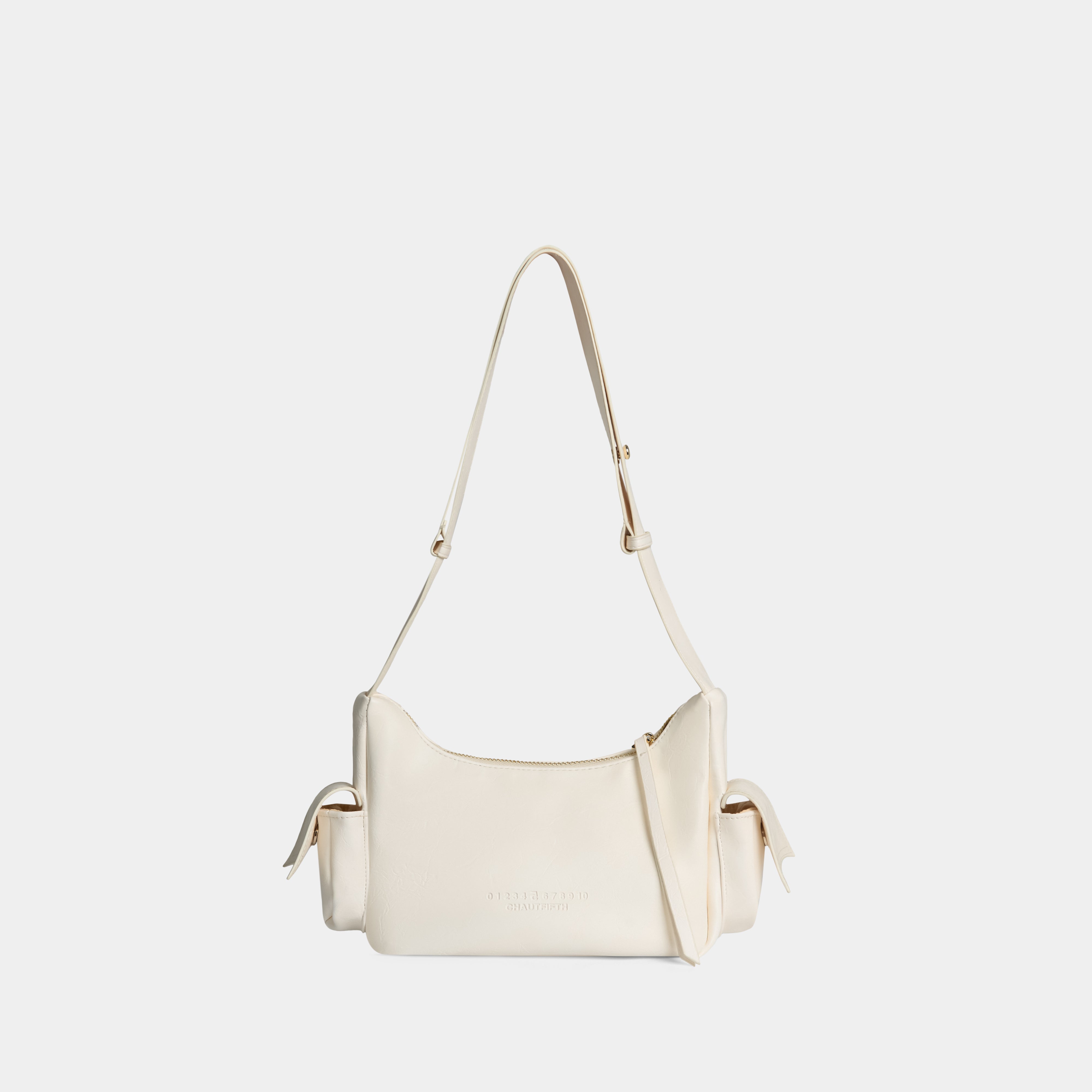 Túi xách C5-Pocket size nhỏ (S) màu Trắng kem vân