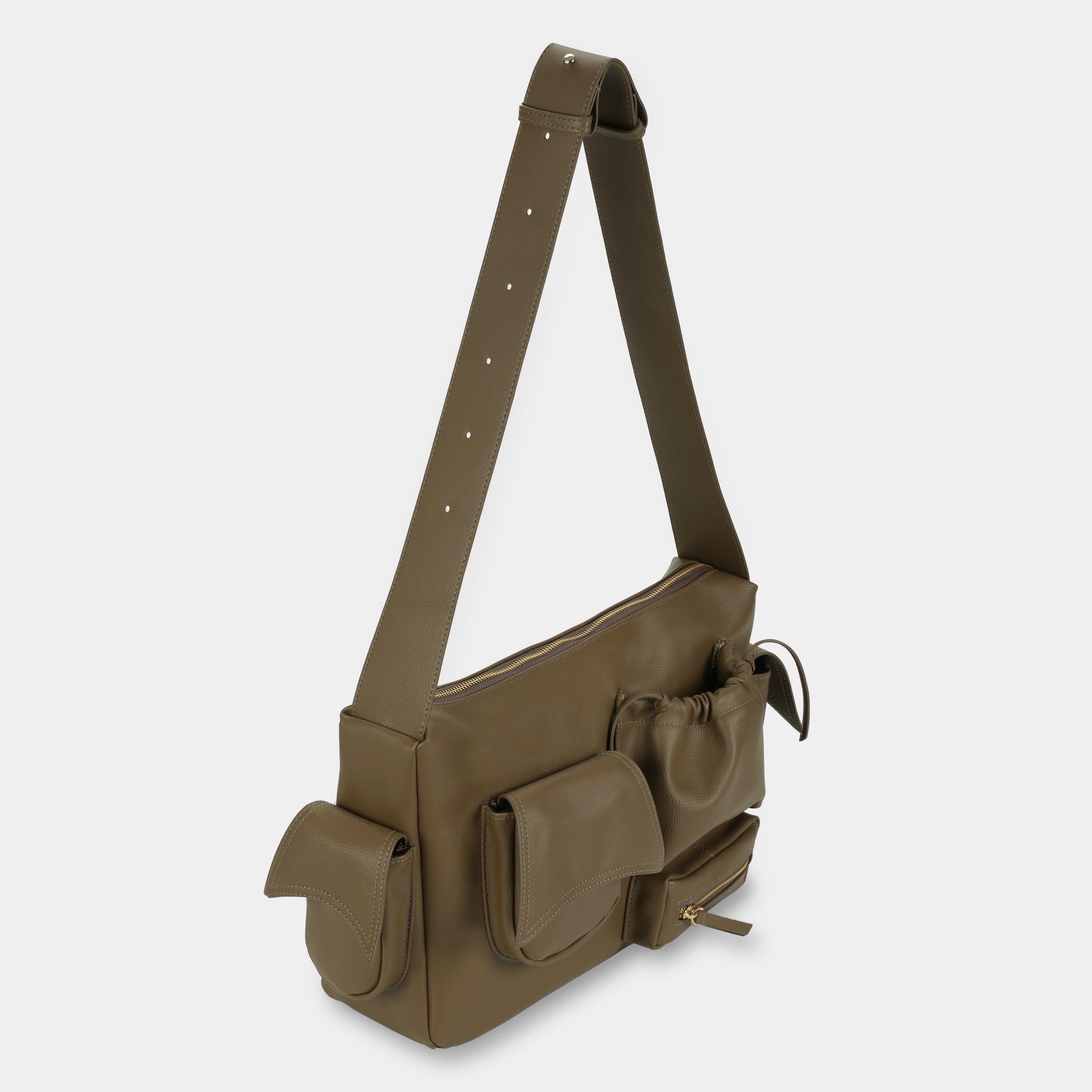 Túi xách C5-Pocket size Laptop (L) màu beige tối