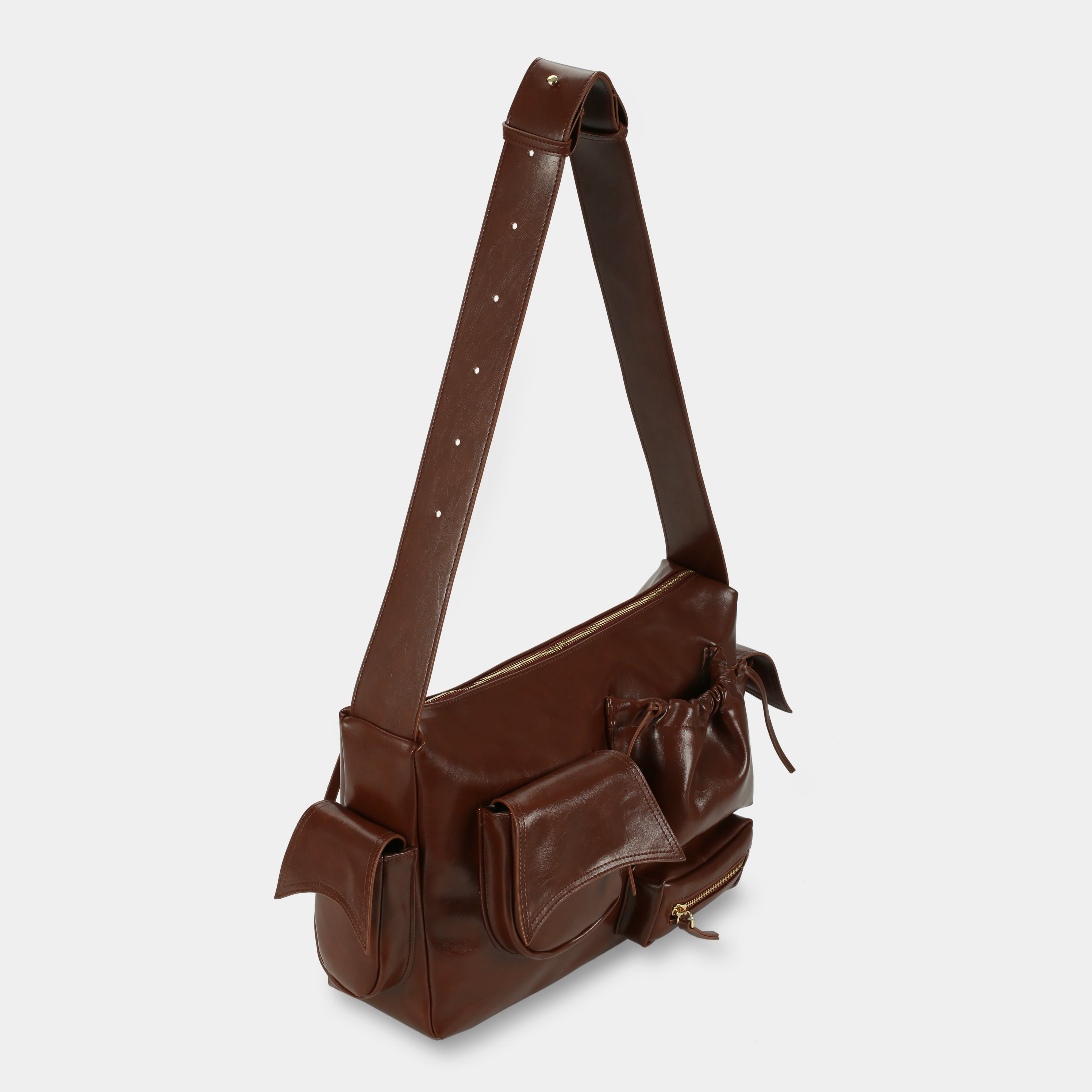 Handbag C5-Pocket size Laptop (L) in Dark Brown