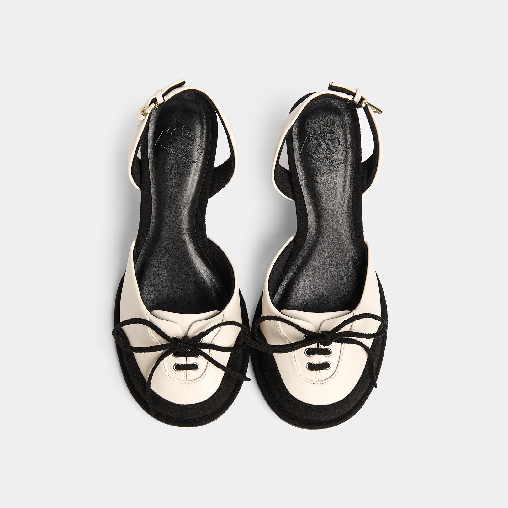 Giày BUBBLE 70 SLINGBACK PUMPS màu Trắng x Đen