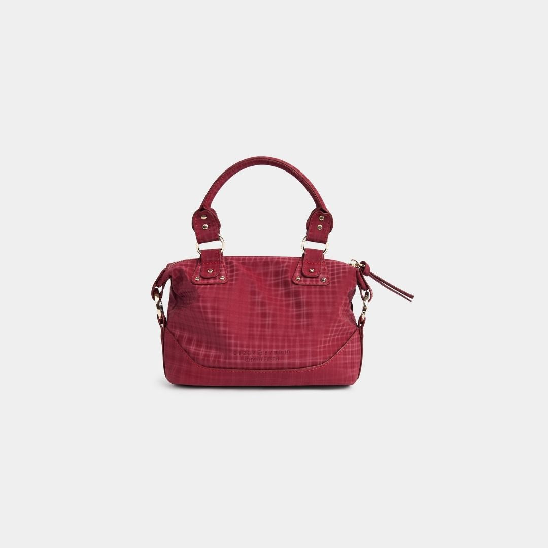 Bag Mini Y2K POCKET Dark Red Checked