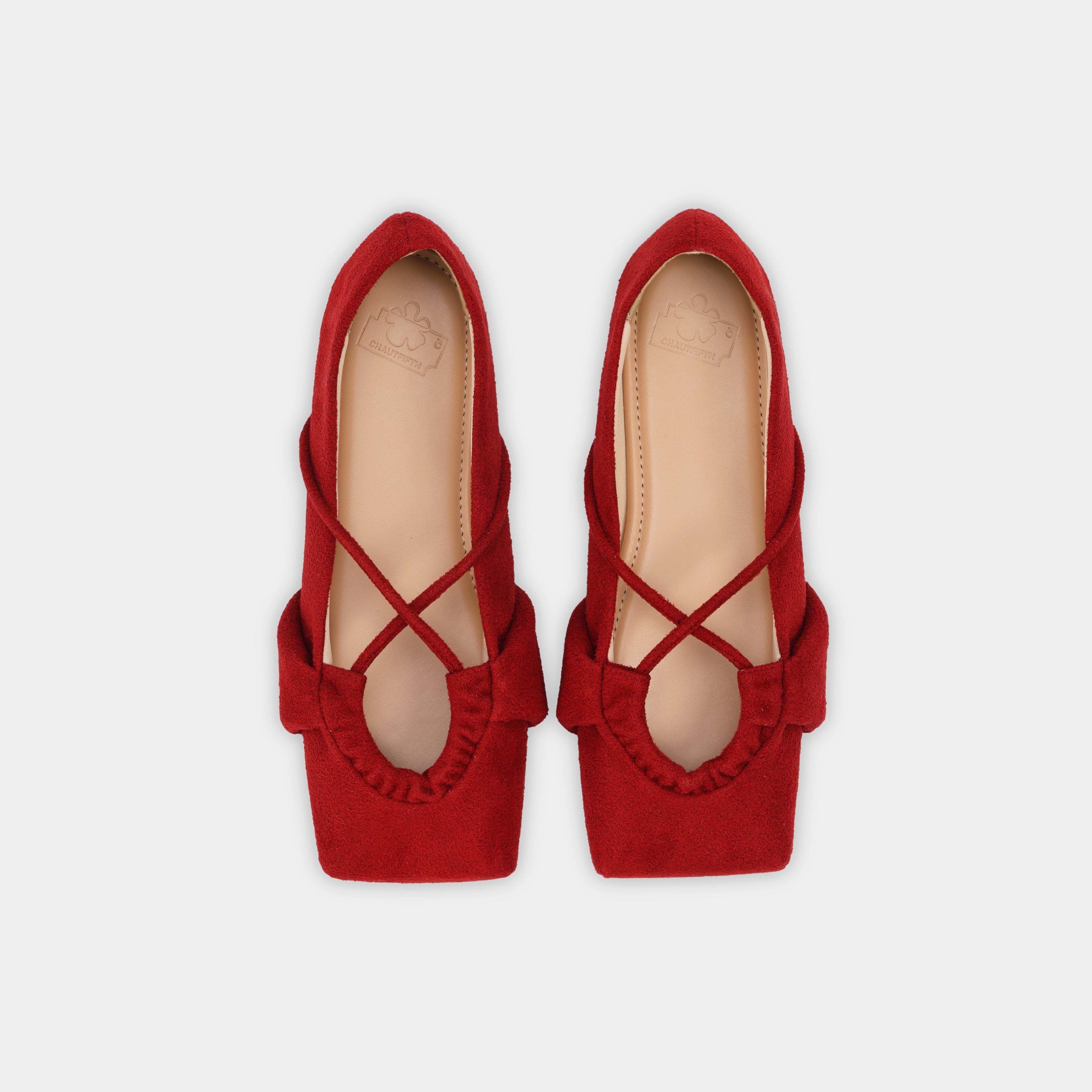 Shoes SQUARE X Ballet Flats Red