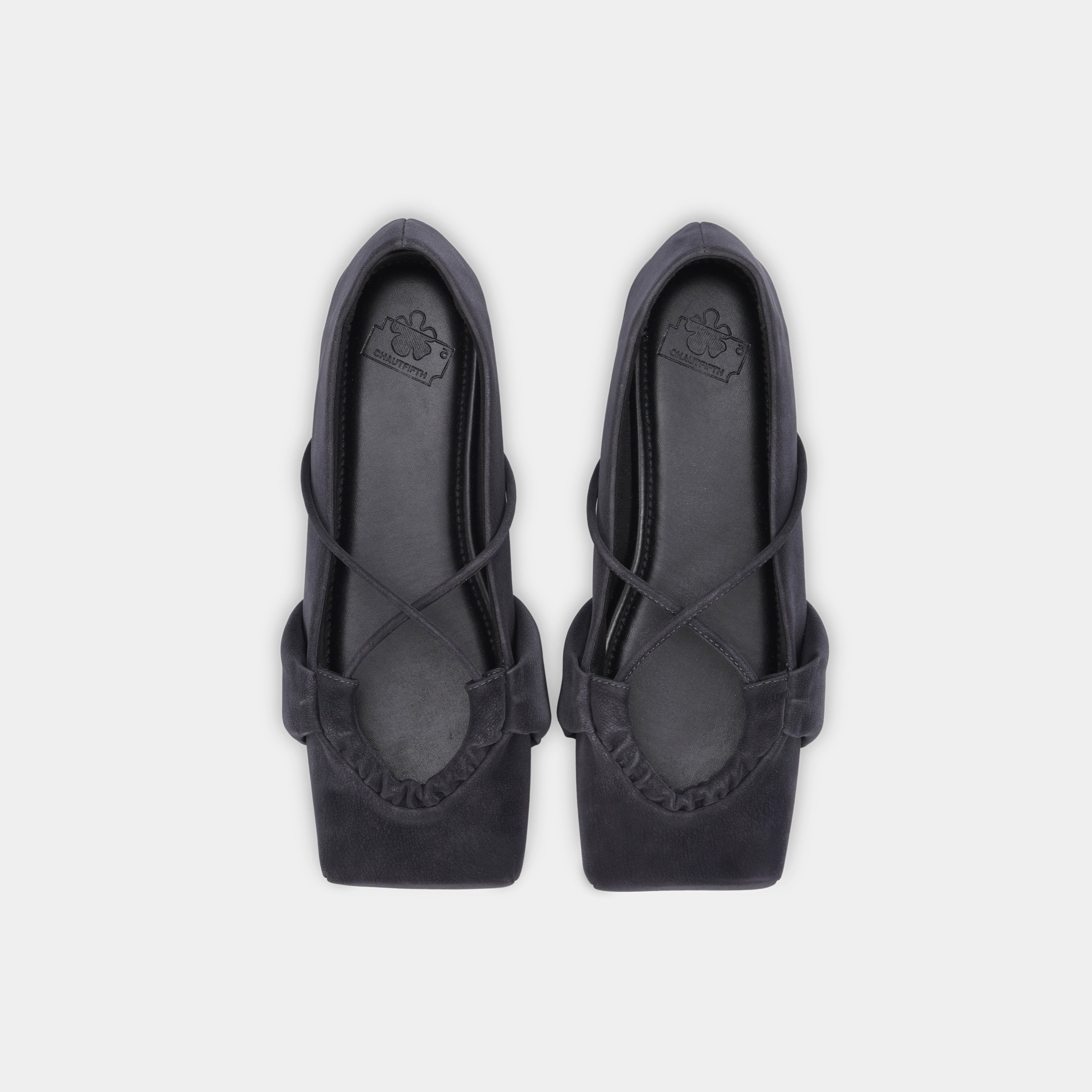 Giày SQUARE X Ballet Flats màu Đen