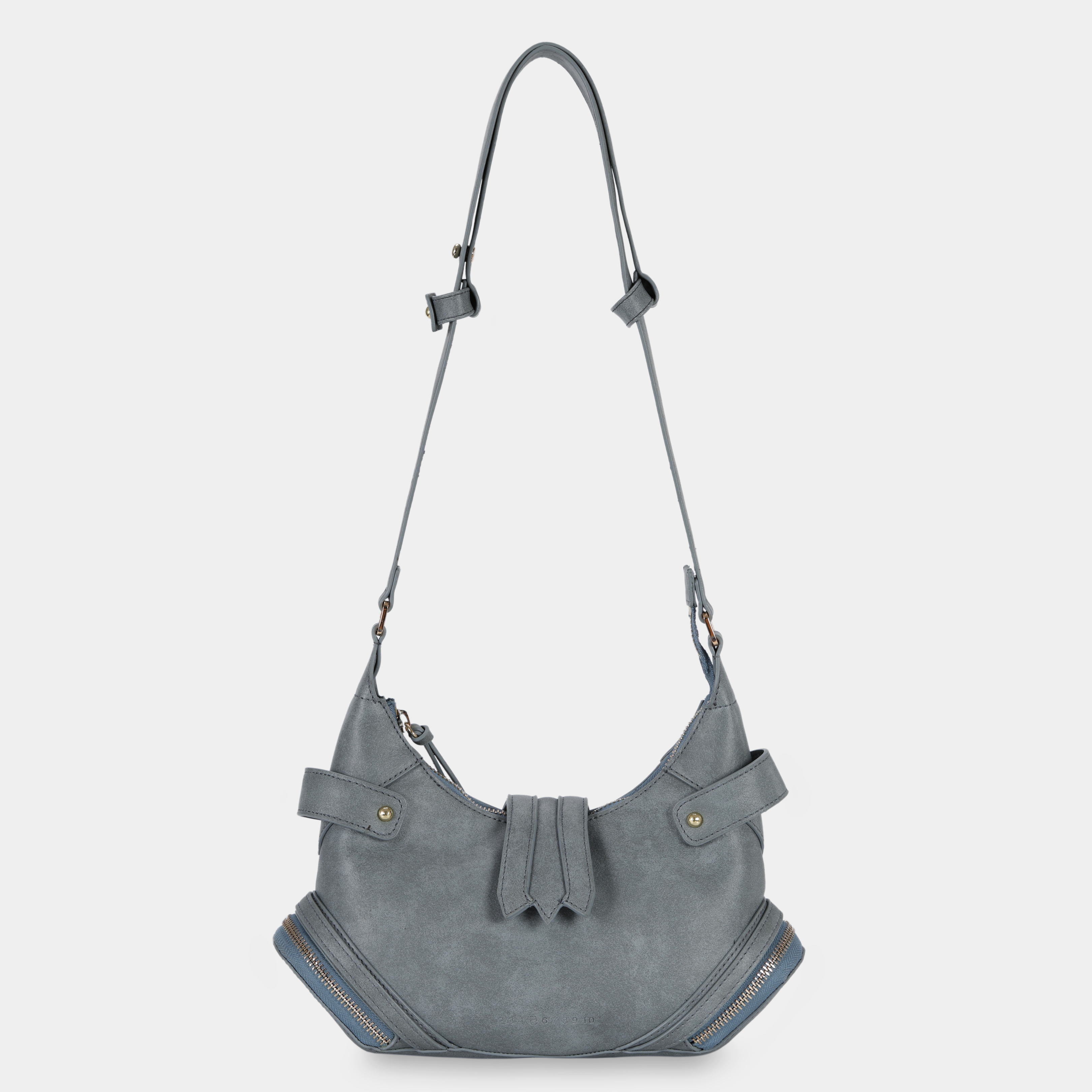 Handbag 2-FACE size S in Cement Blue